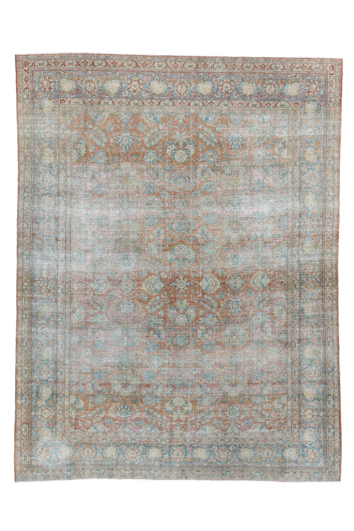 Antique Kashan Area Rug (7' x 10')