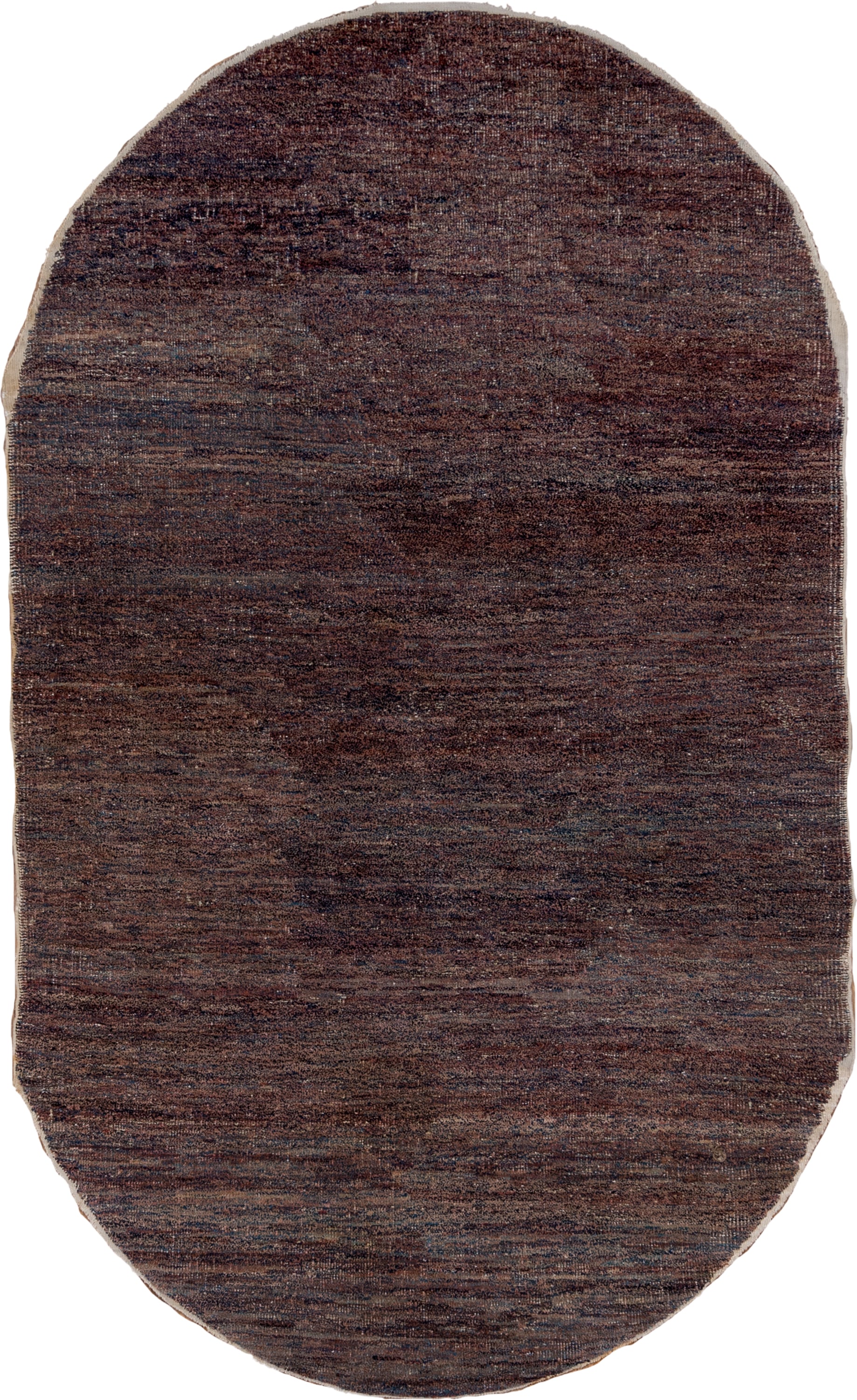 4' x 6' one-of-a-kind handmade antique Chinese small size rug. Color palette: brown, charcoal, taupe, slate, gray, black