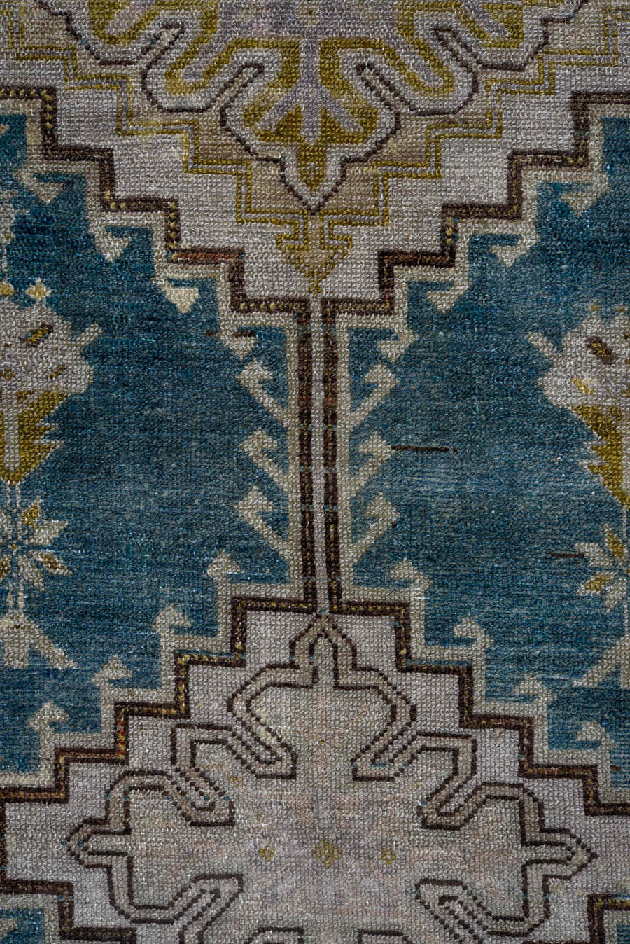 3' x 17' one-of-a-kind handmade antique Malayer runner rug. Color palette: ivory, teal, charcoal, taupe, olive, camel, gray