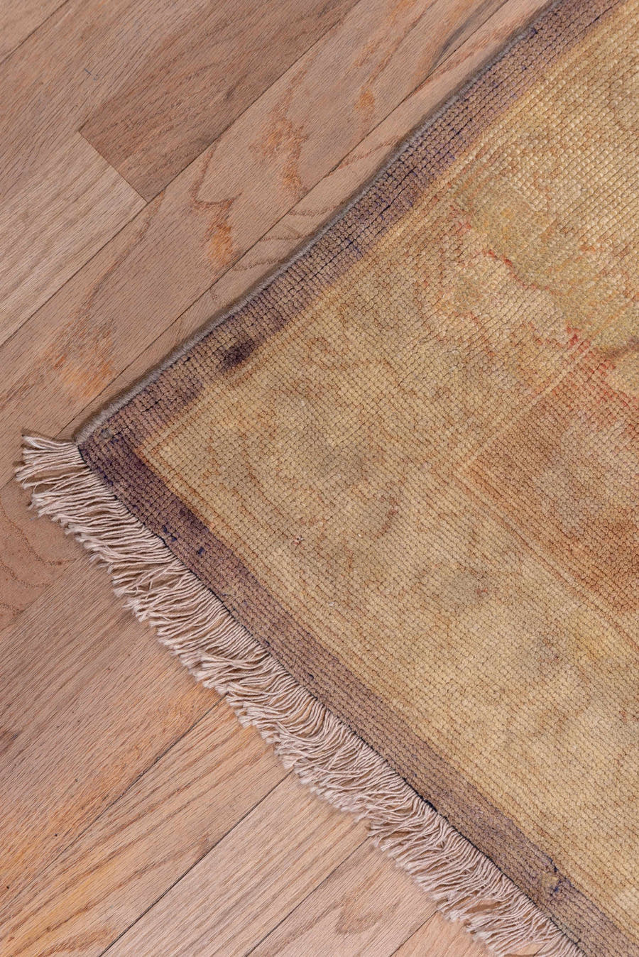 13' x 13' one-of-a-kind handmade antique Sivas oversize rug. Color palette: beige, taupe, camel, ivory, sand, peach, rose