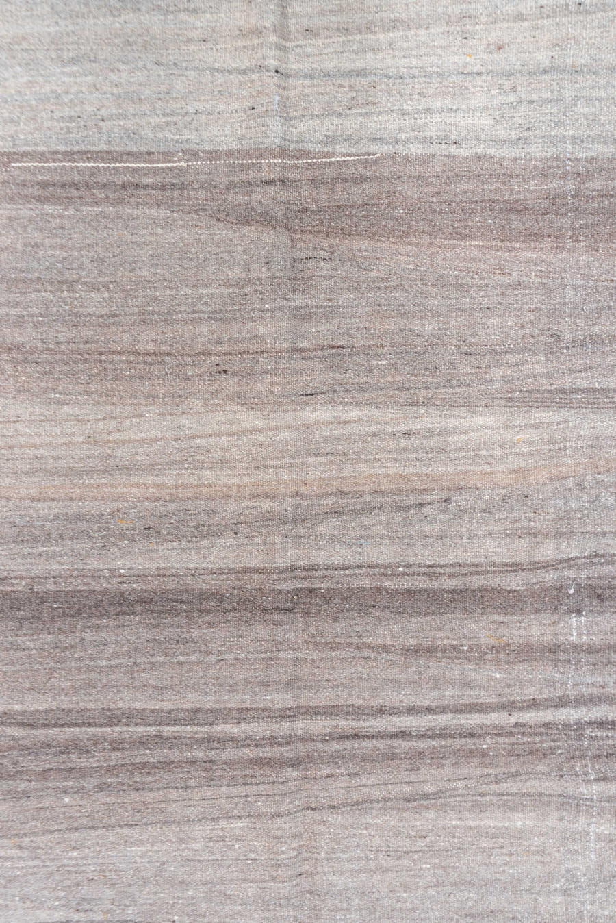 5' x 8' one-of-a-kind handmade vintage Kilim medium size rug. Color palette: taupe, brown, gray, charcoal, ivory, beige