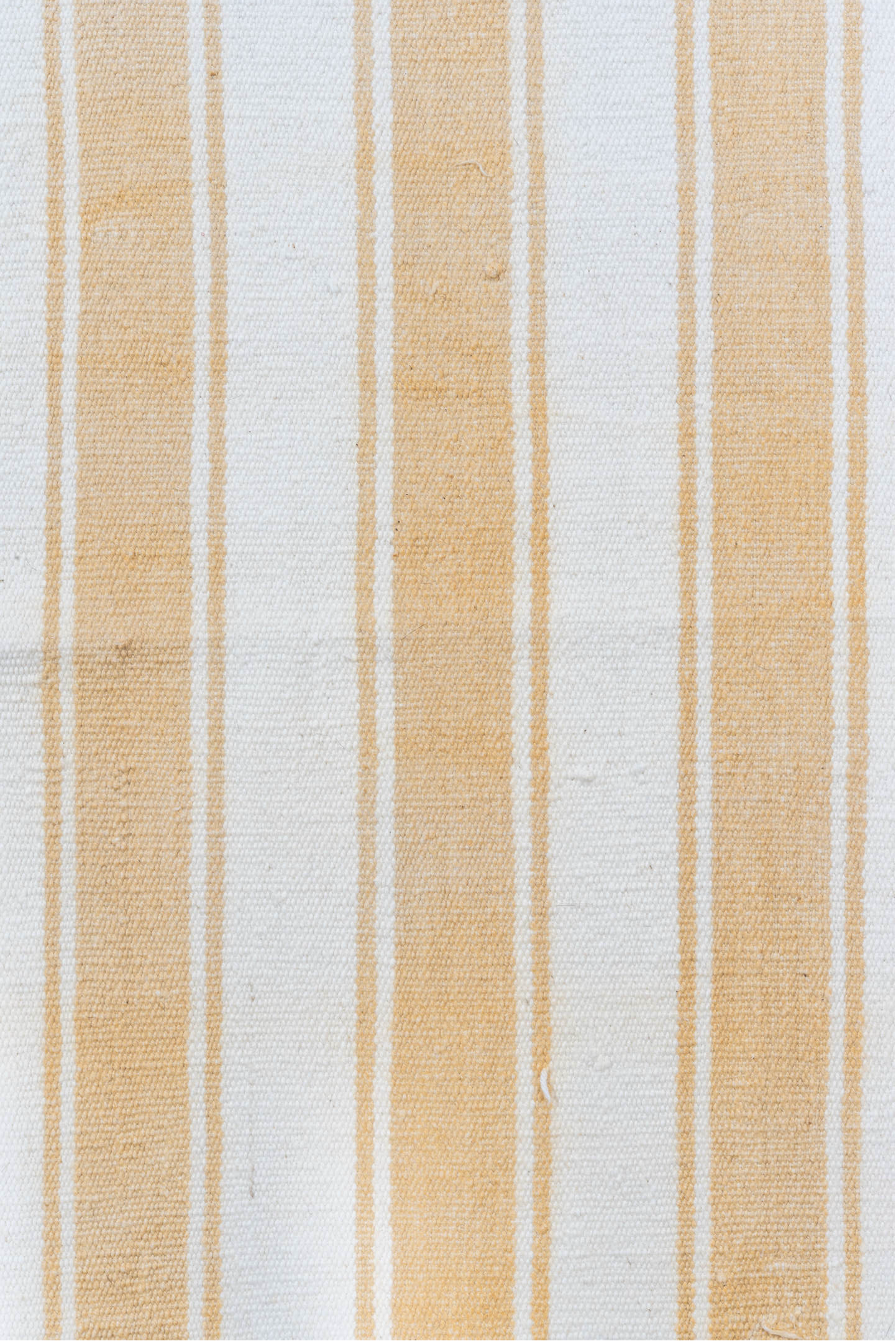 2' x 19' one-of-a-kind handmade antique Flatweave runner rug. Color palette: ivory, cream, camel, beige