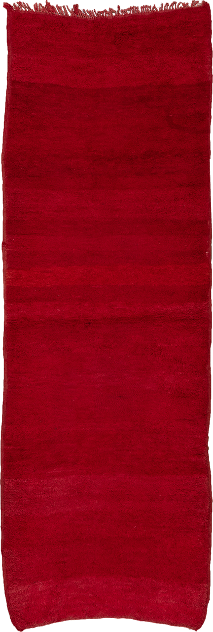 3' x 10' one-of-a-kind handmade vintage Moroccan runner rug. Color palette: brown, off-white, pink, red, rosy brown, snow