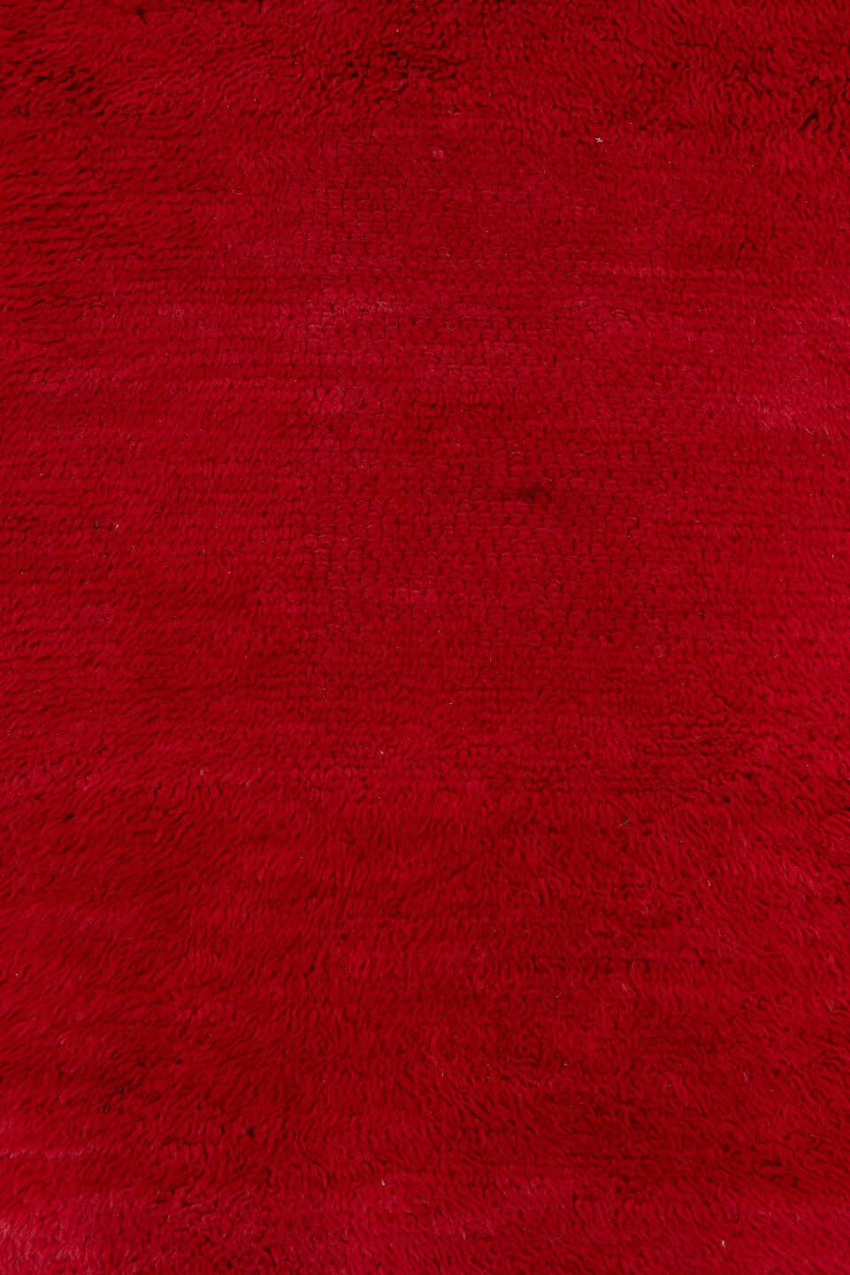 3' x 10' one-of-a-kind handmade vintage Moroccan runner rug. Color palette: crimson, burgundy, ruby, red