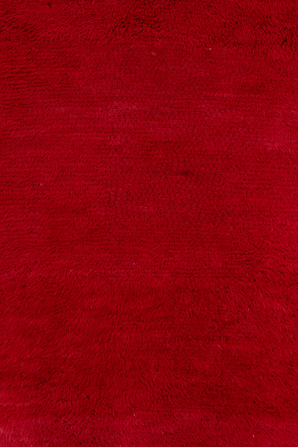 3' x 10' one-of-a-kind handmade vintage Moroccan runner rug. Color palette: crimson, burgundy, ruby, red