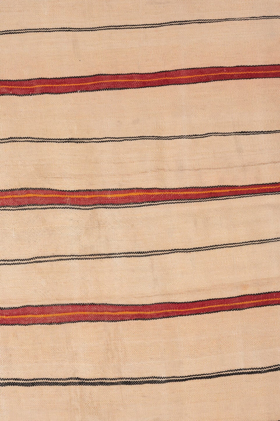 5' x 8' one-of-a-kind handmade antique Kilim medium size rug. Color palette: ivory, rust, charcoal, coral, terracotta, brown