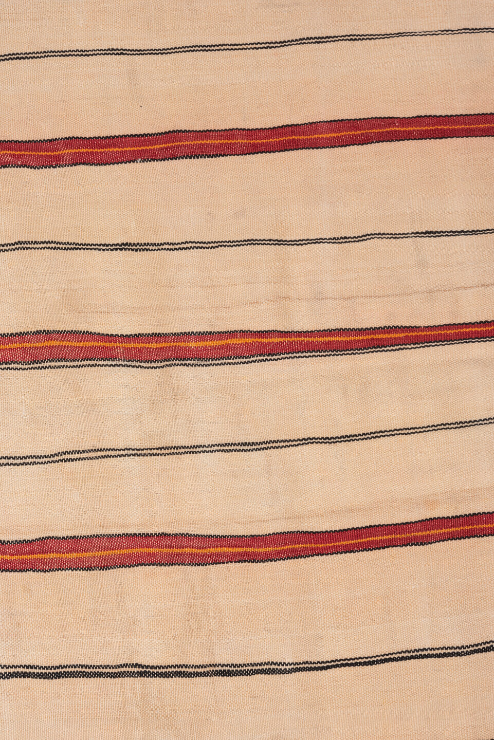 5' x 8' one-of-a-kind handmade antique Kilim medium size rug. Color palette: ivory, rust, charcoal, coral, terracotta, brown