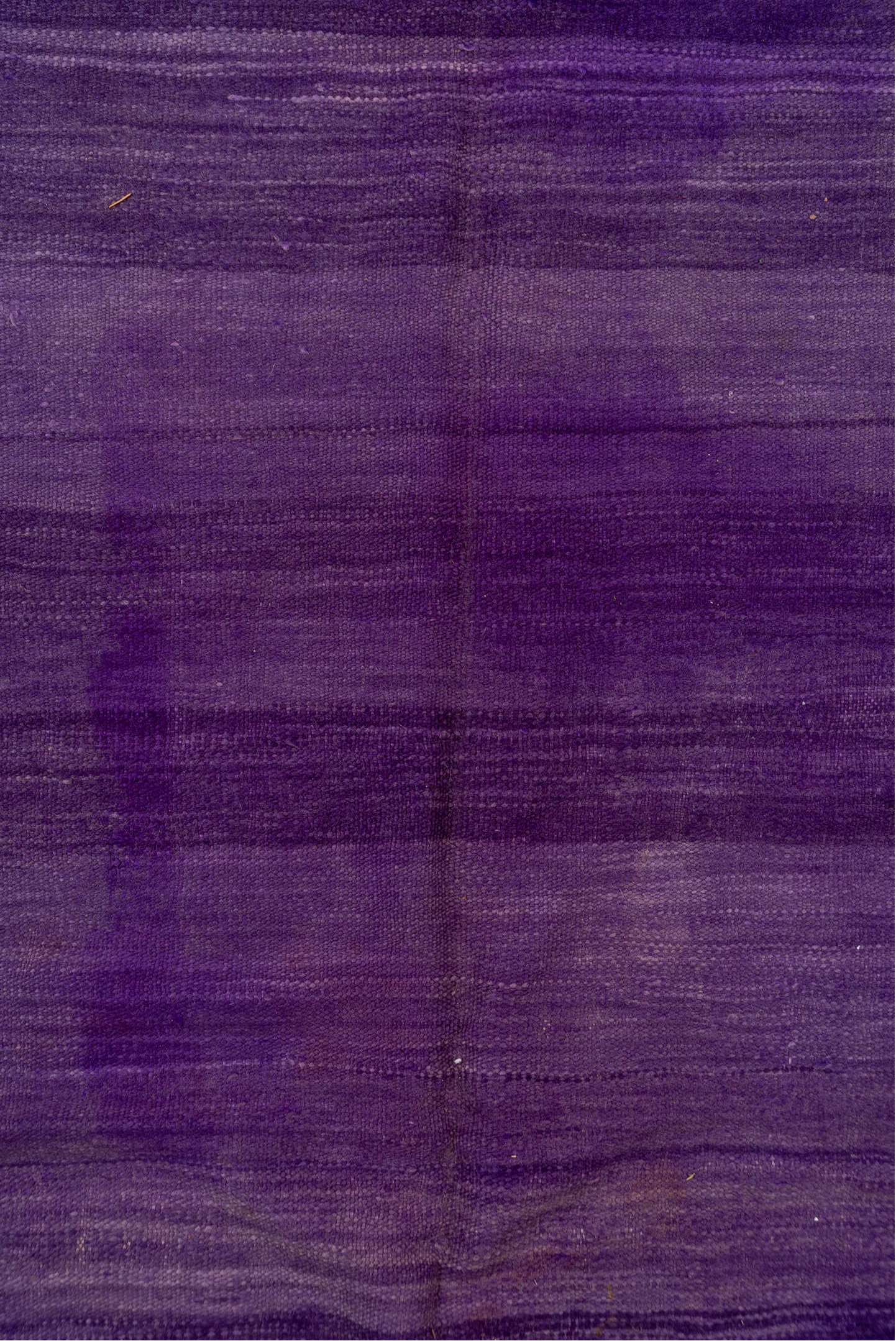 6' x 9' one-of-a-kind handmade vintage Blanket medium size rug. Color palette: purple, violet, rust, ivory, pink, terracotta