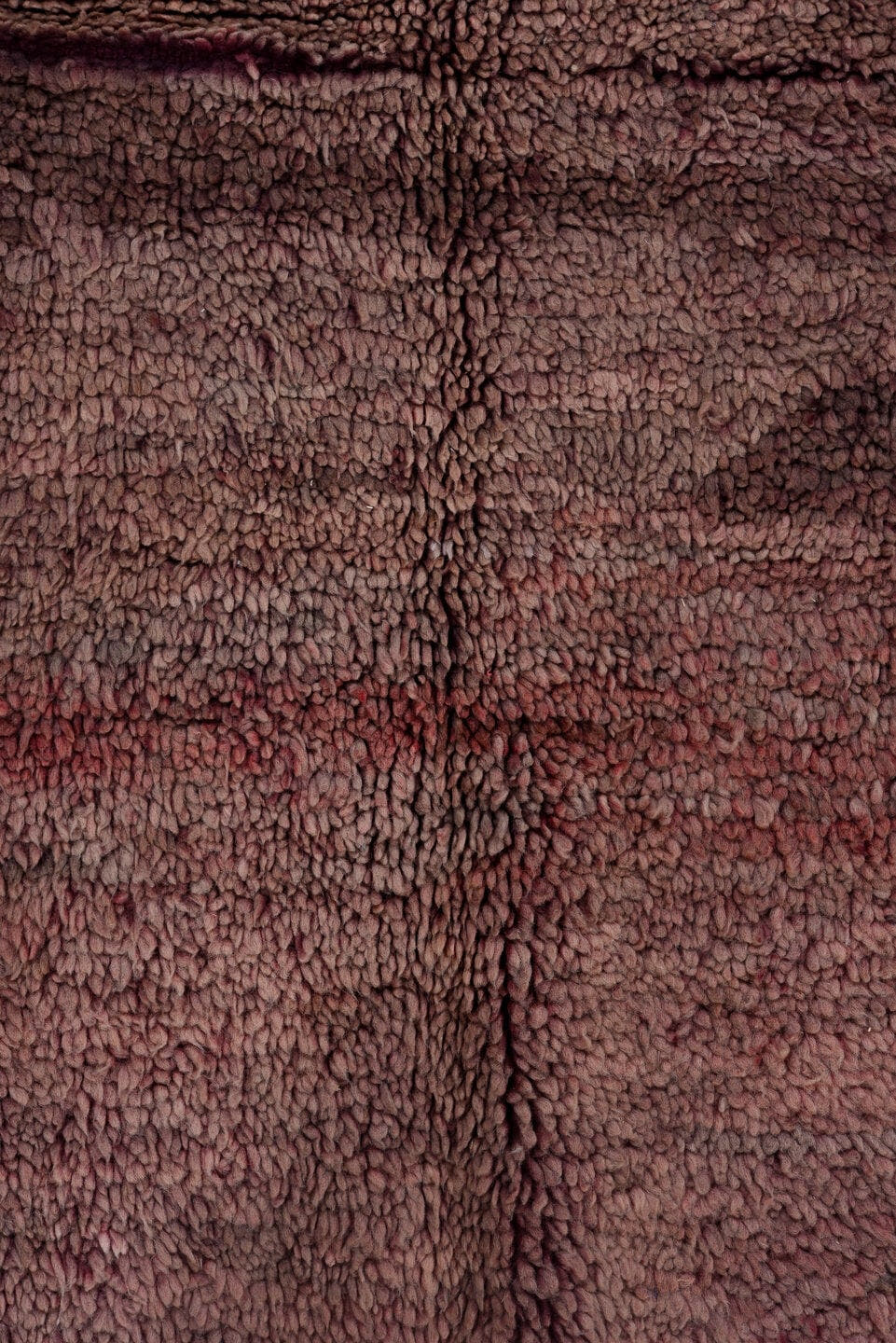 6' x 9' one-of-a-kind handmade antique Moroccan medium size rug. Color palette: dusty rose, mauve, taupe, burgundy, plum
