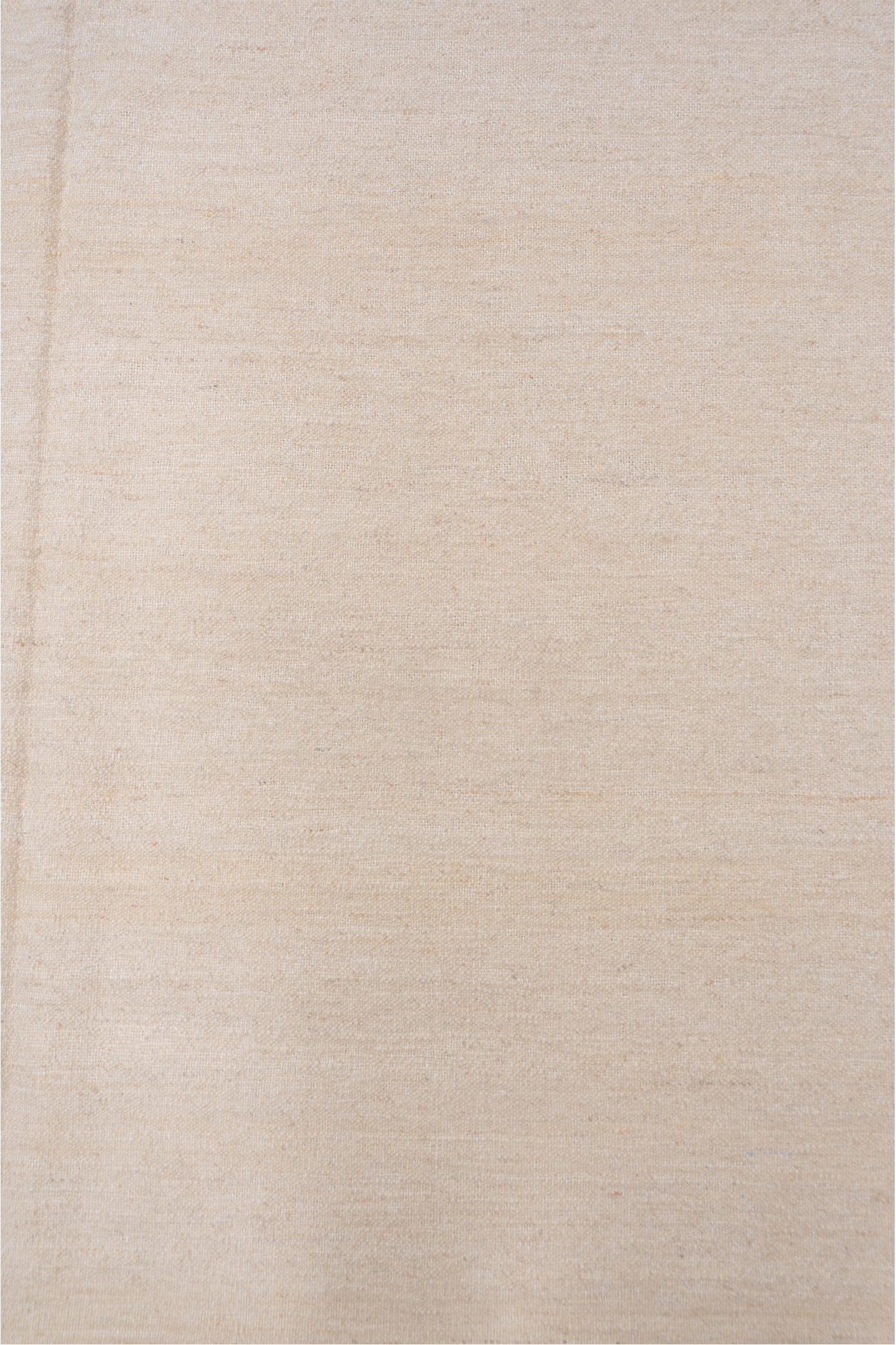 9' x 11' one-of-a-kind handmade vintage Kilim large size rug. Color palette: ivory, cream, beige, taupe, gray