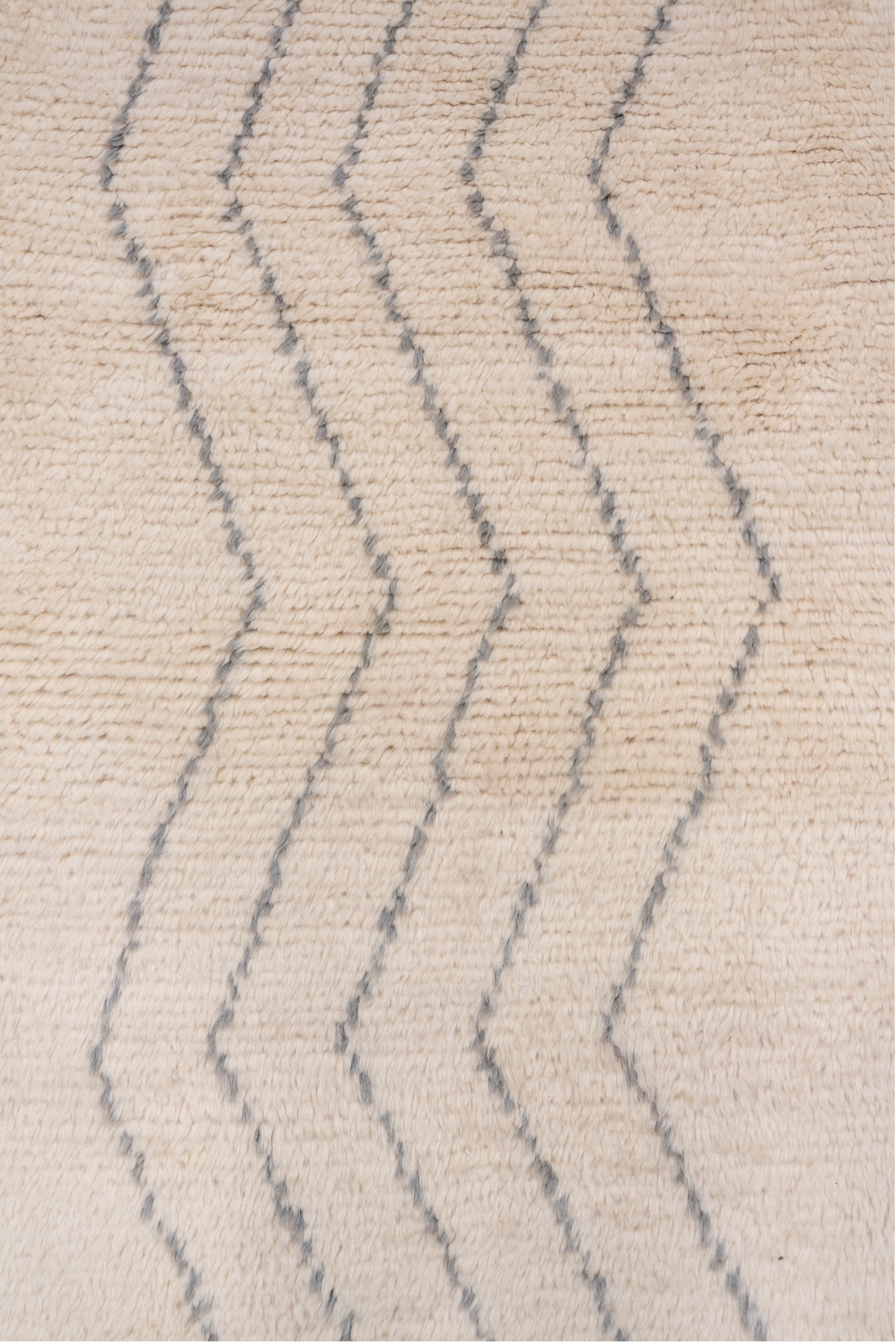 3' x 9' one-of-a-kind handmade vintage Moroccan runner rug. Color palette: antiquewhite, brown, gray, light gray, linen