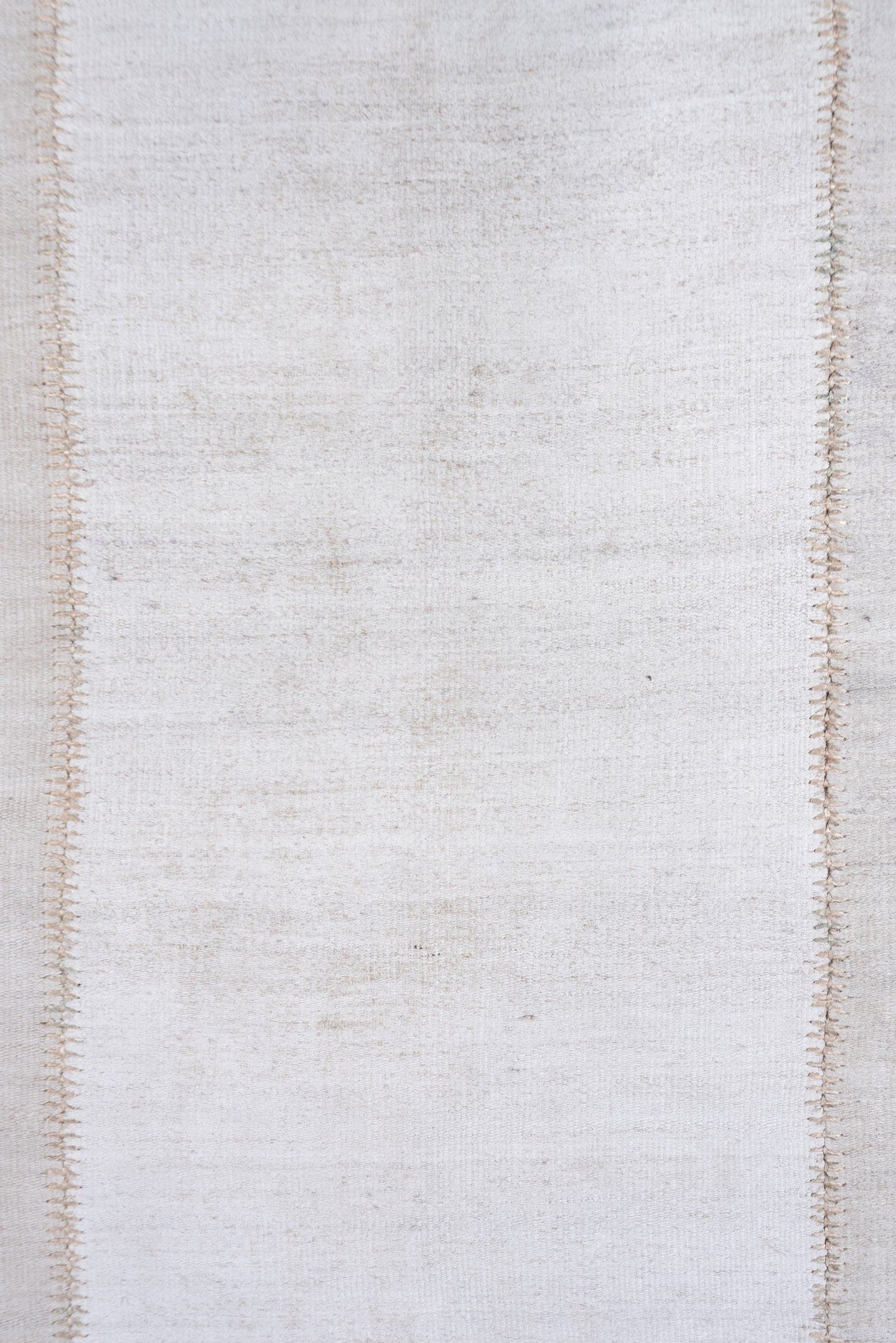 9' x 12' one-of-a-kind handmade vintage Hemp Kilim large size rug. Color palette: ivory, cream, taupe, beige, gray
