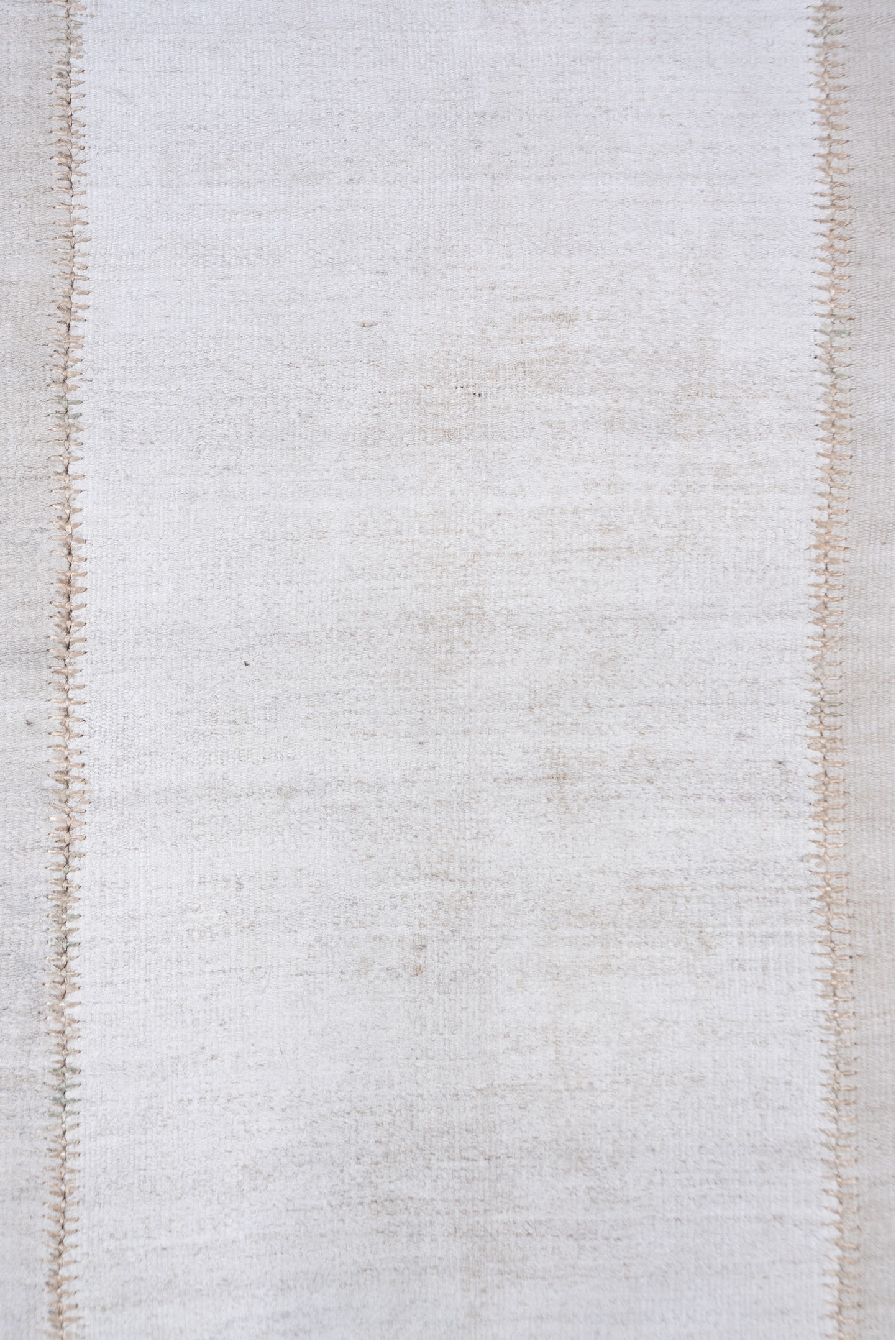 9' x 12' one-of-a-kind handmade vintage Hemp Kilim large size rug. Color palette: ivory, cream, taupe, beige, gray