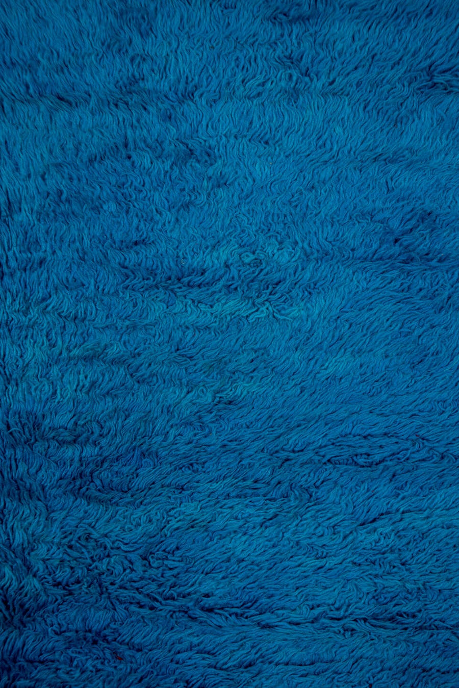 5' x 9' one-of-a-kind handmade vintage Moroccan medium size rug. Color palette: turquoise, teal, cobalt, blue
