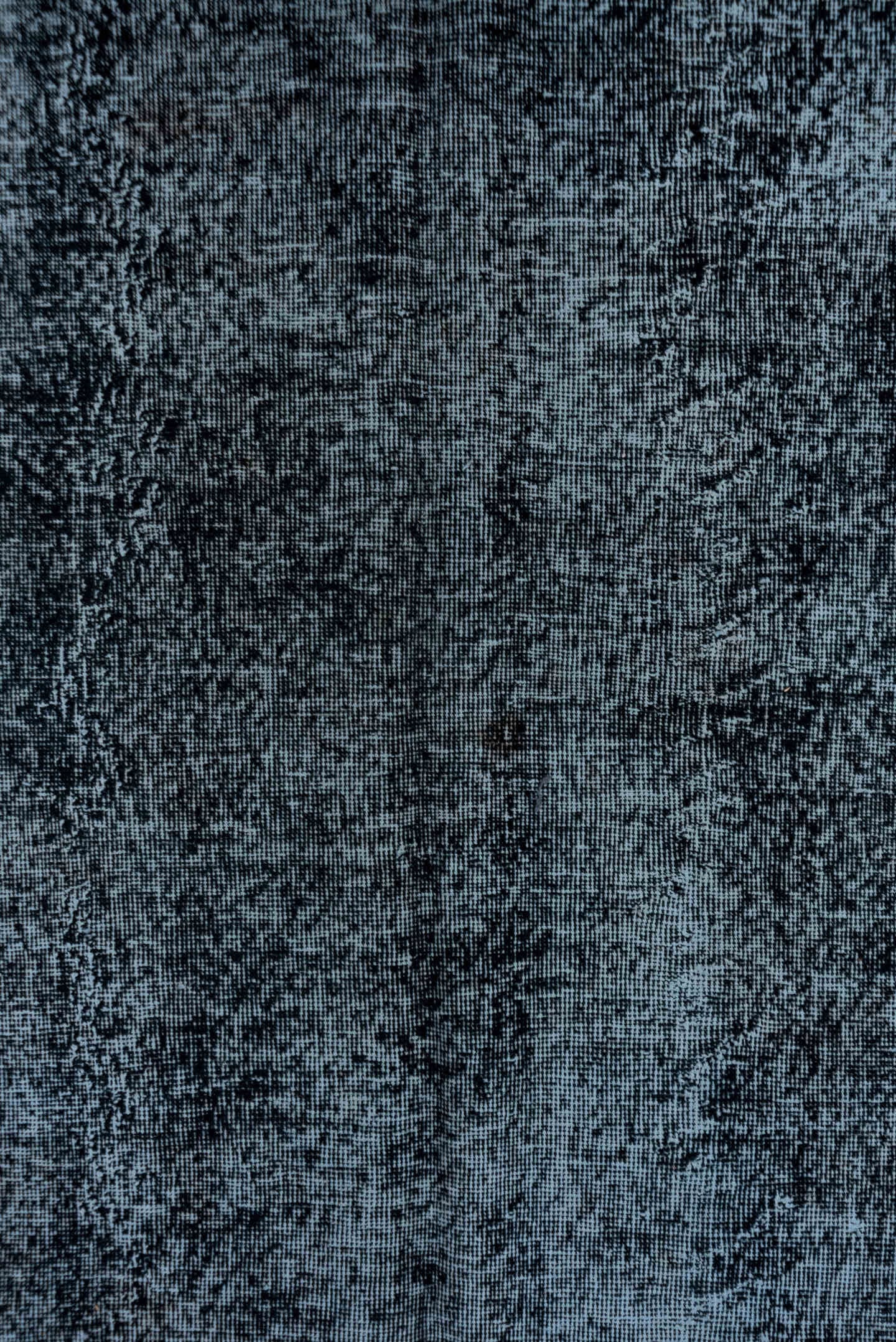 5' x 12' one-of-a-kind handmade vintage Overdyed runner rug. Color palette: slate, charcoal, steel_blue, silver, gray, black