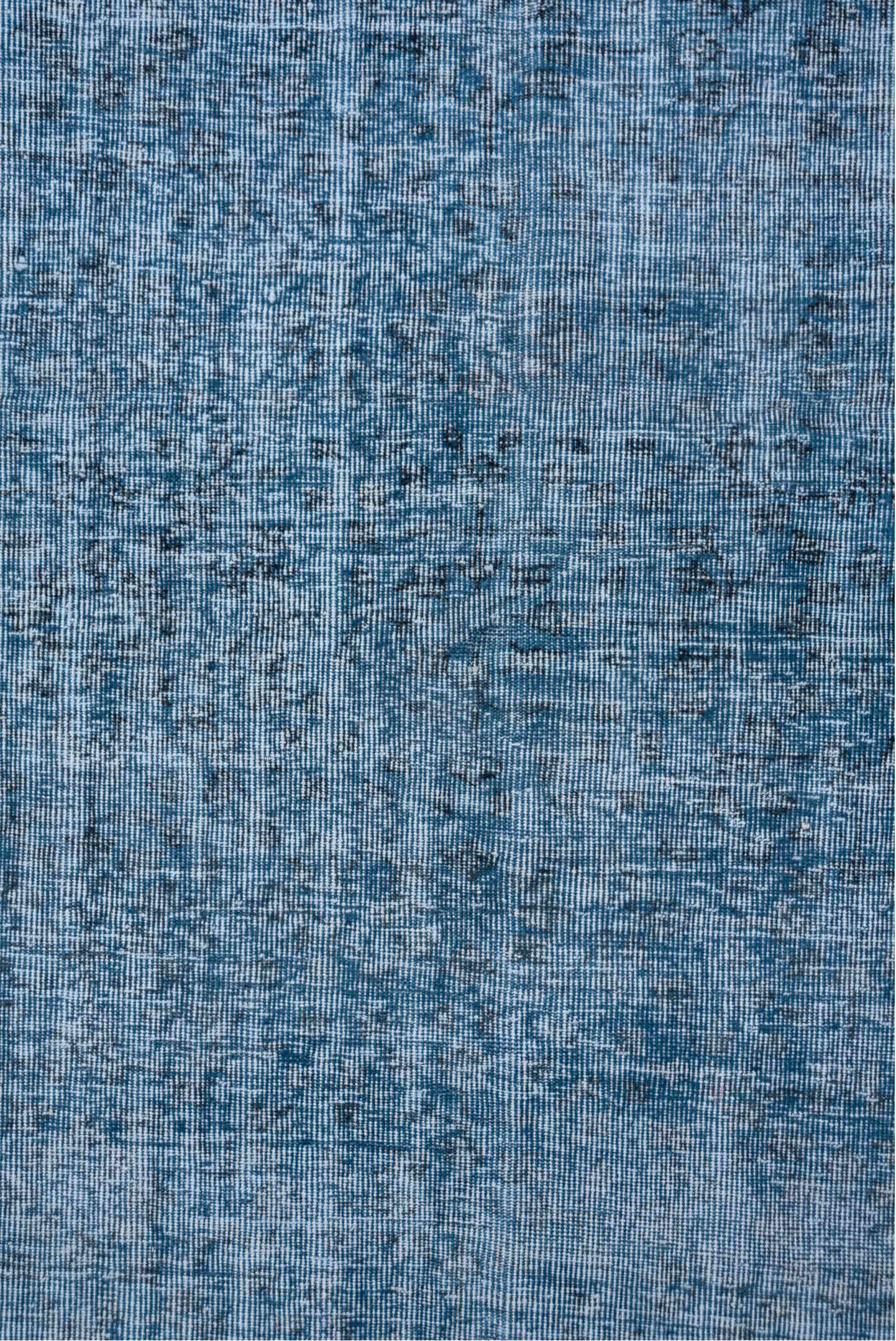 5' x 8' one-of-a-kind handmade antique Overdyed medium size rug. Color palette: sky blue, slate blue, ivory, light blue