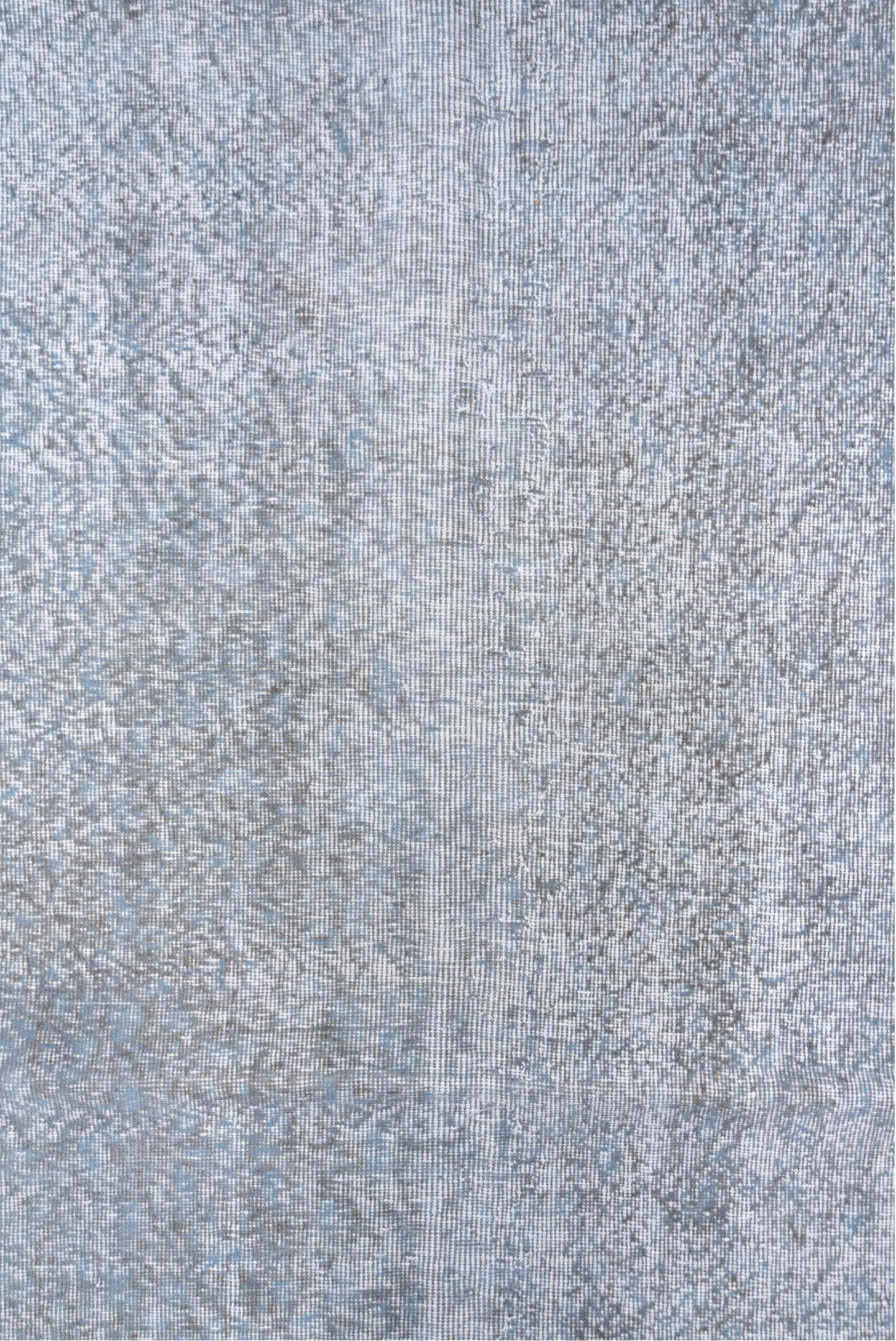 6' x 9' one-of-a-kind handmade vintage Overdyed medium size rug. Color palette: dark gray, dim gray, gainsboro, ghost white