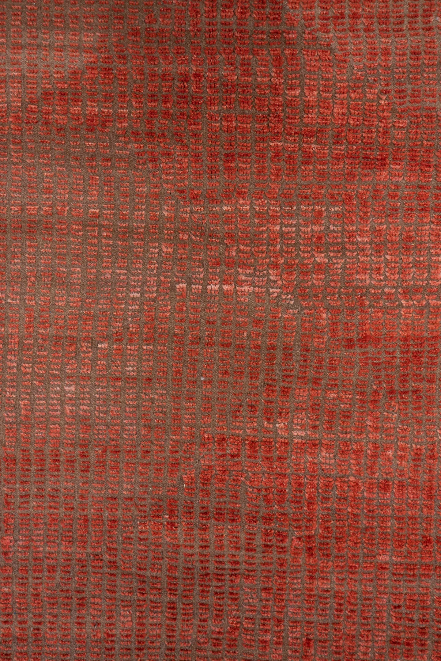 13' x 16' one-of-a-kind handmade vintage Moroccan oversize rug. Color palette: terracotta, rust, coral, taupe, rose, sienna