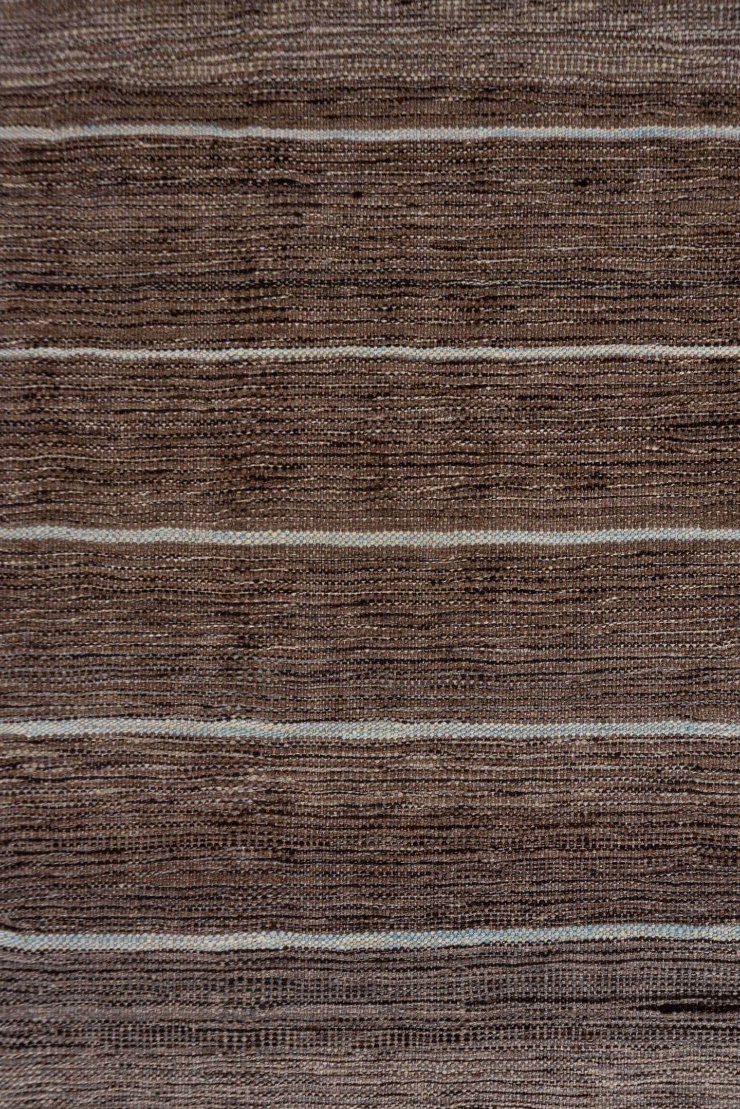 2' x 11' one-of-a-kind handmade vintage Kilim runner rug. Color palette: taupe, brown, ivory, camel, greige, beige, gray