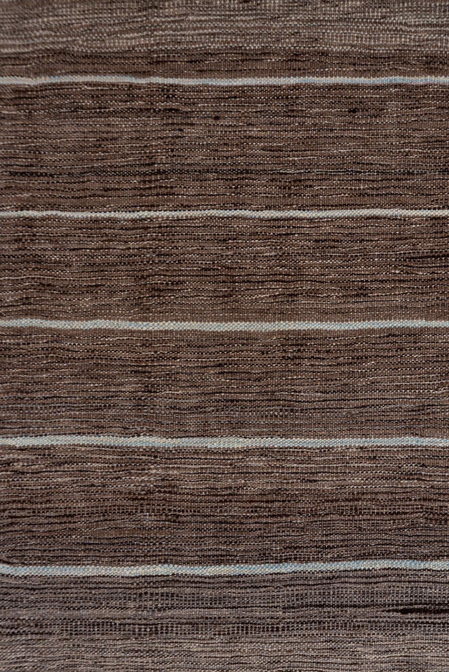 2' x 11' one-of-a-kind handmade vintage Kilim runner rug. Color palette: taupe, brown, ivory, camel, greige, beige, gray