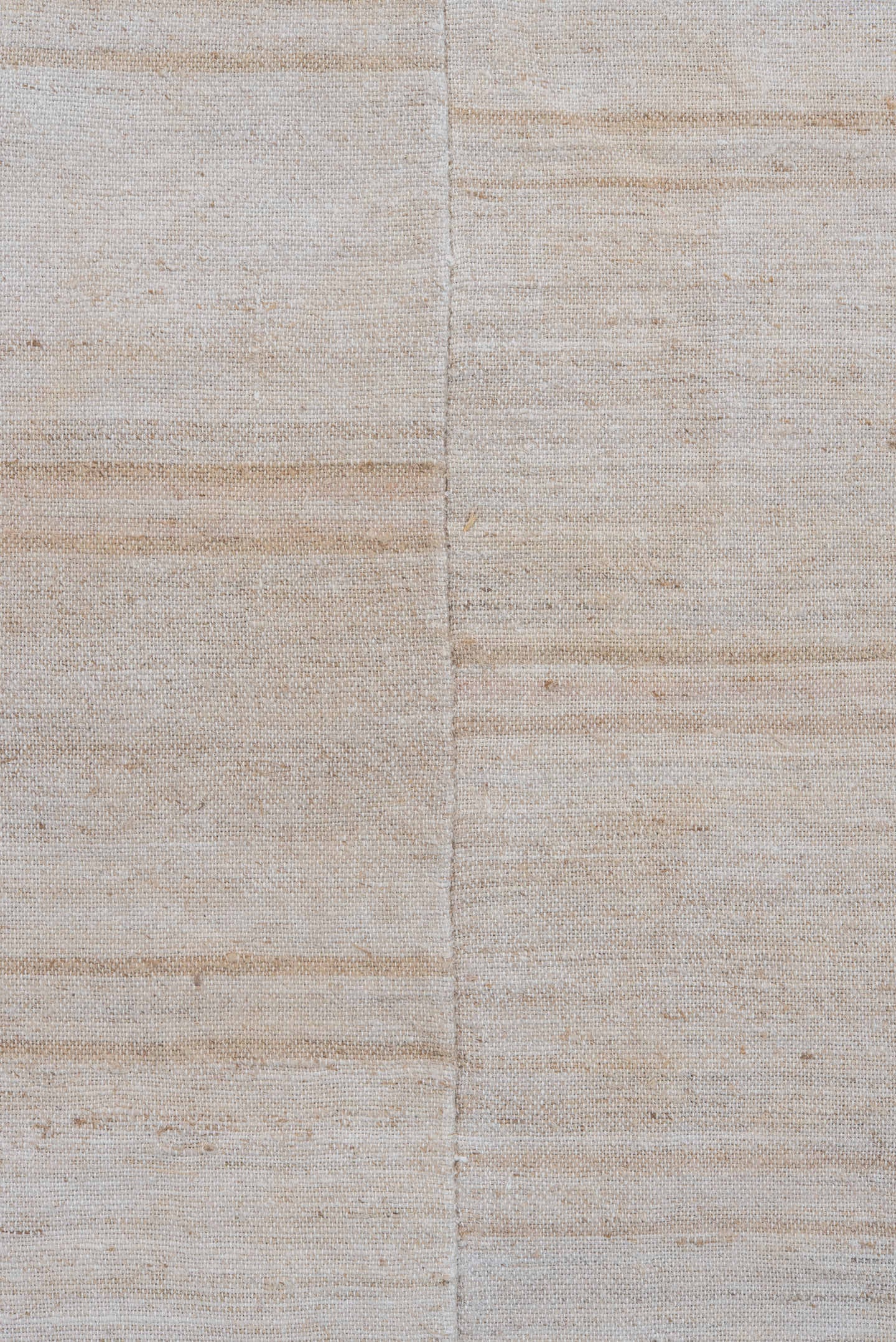2' x 3' one-of-a-kind handmade vintage Flatweave small size rug. Color palette: ivory, cream, beige, camel, taupe, gray