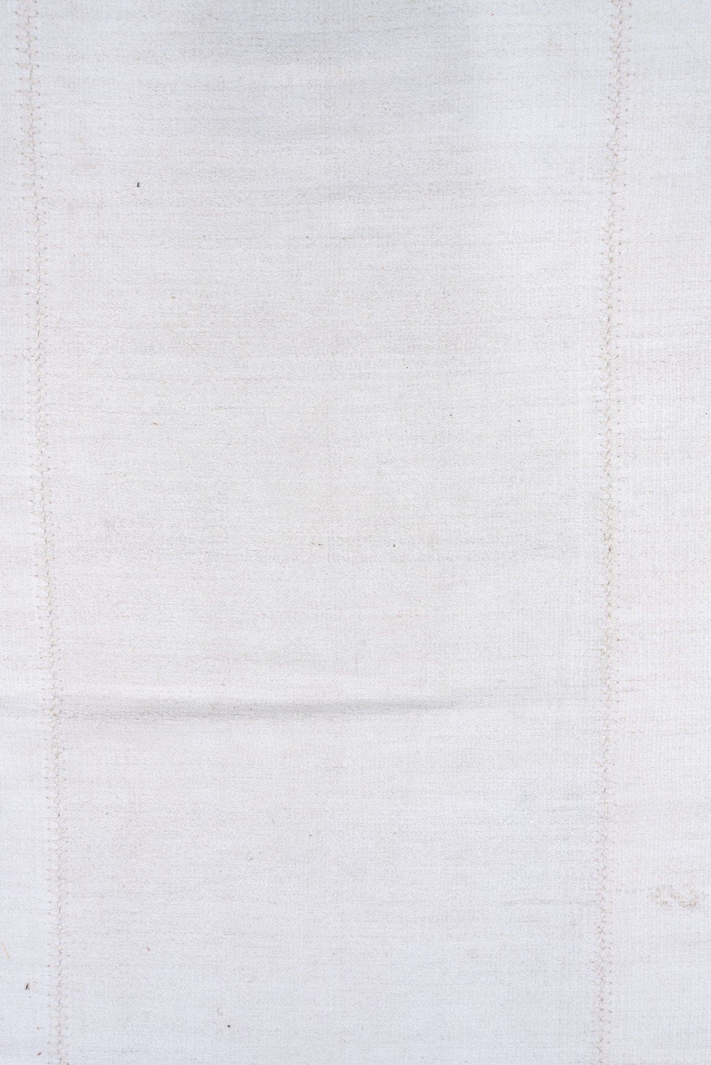 10' x 14' one-of-a-kind handmade vintage Hemp Kilim large size rug. Color palette: ivory, cream, beige, taupe, gray