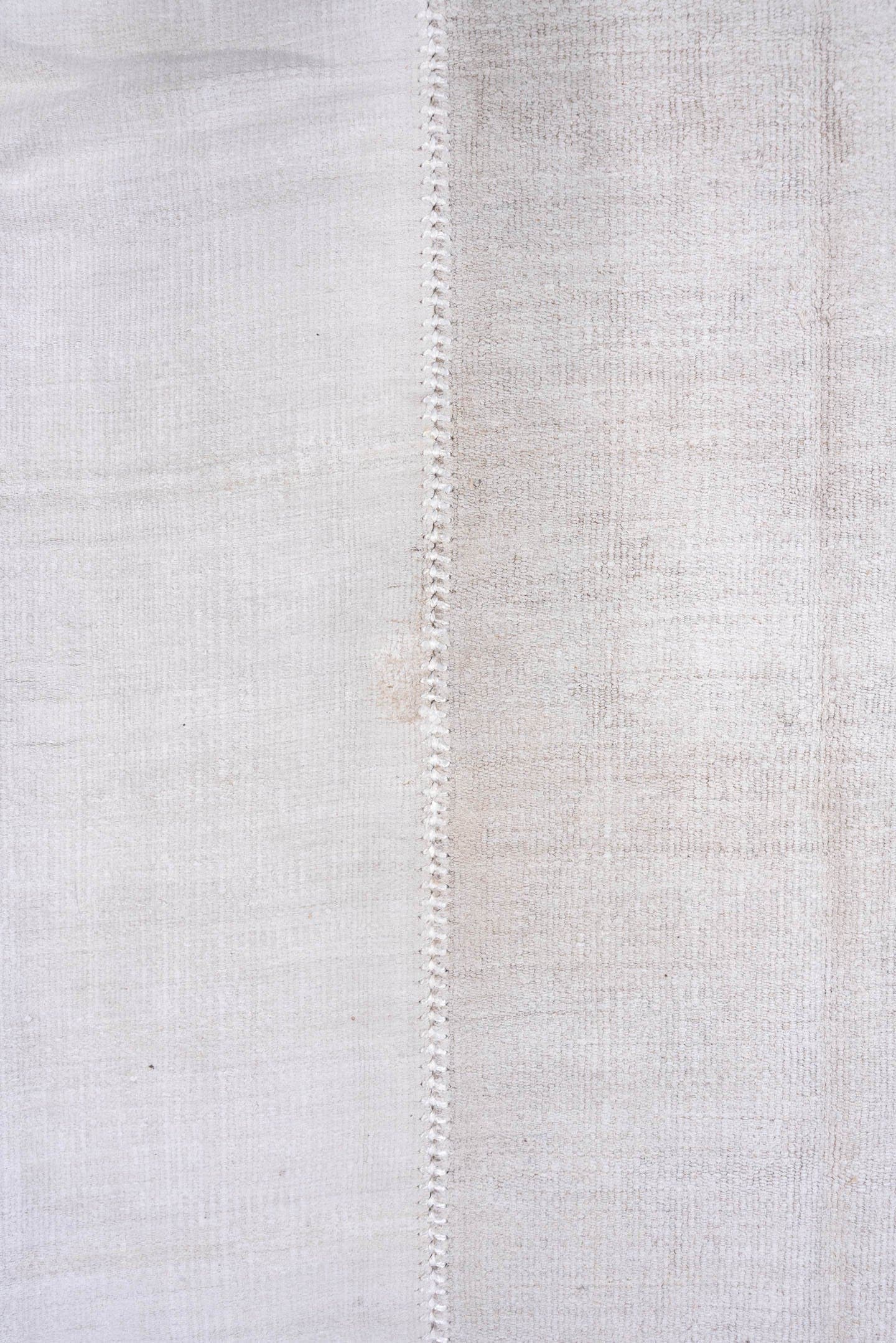 10' x 11' one-of-a-kind handmade vintage Hemp Kilim large size rug. Color palette: ivory, cream, beige, taupe, gray