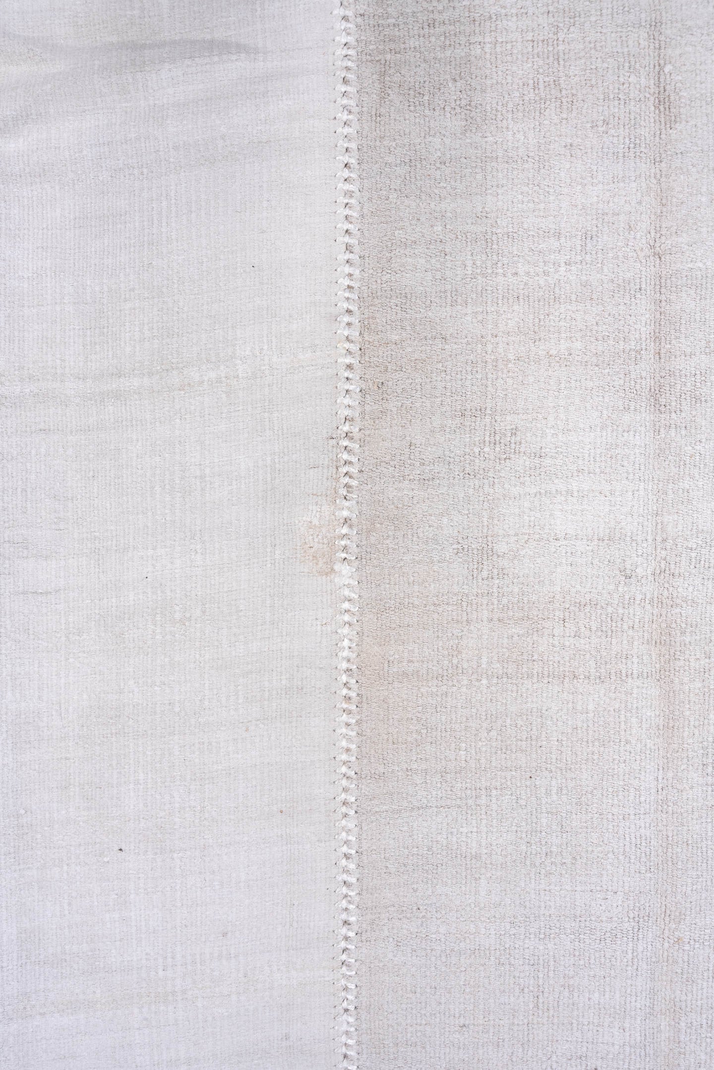 10' x 11' one-of-a-kind handmade vintage Hemp Kilim large size rug. Color palette: ivory, cream, beige, taupe, gray