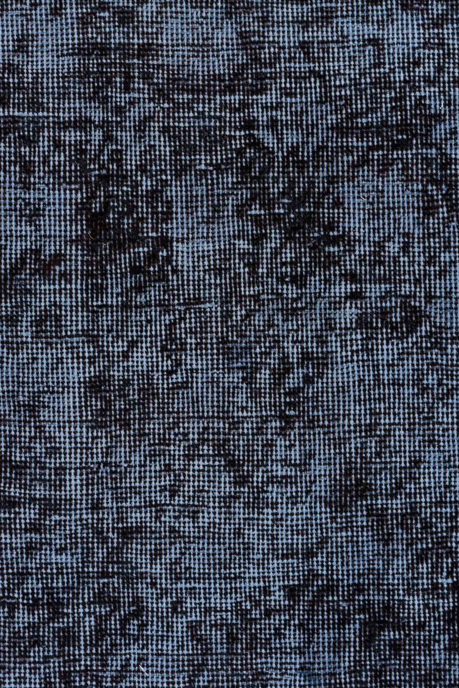 7' x 10' one-of-a-kind handmade antique Overdyed large size rug. Color palette: charcoal, slate, steel_blue, gray, black