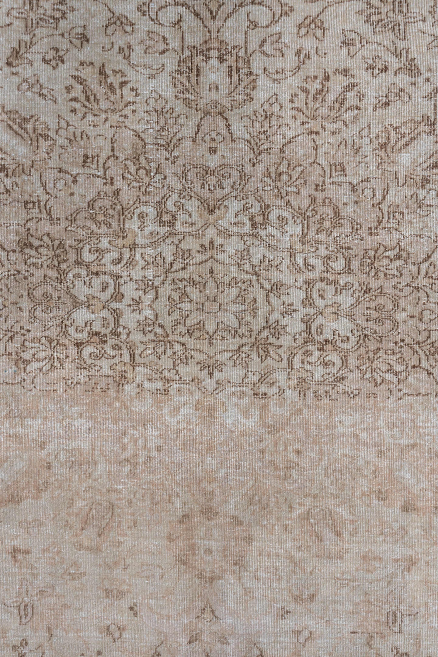 9' x 12' one-of-a-kind handmade vintage Tabriz large size rug. Color palette: ivory, taupe, beige, sand, camel, greige, gray
