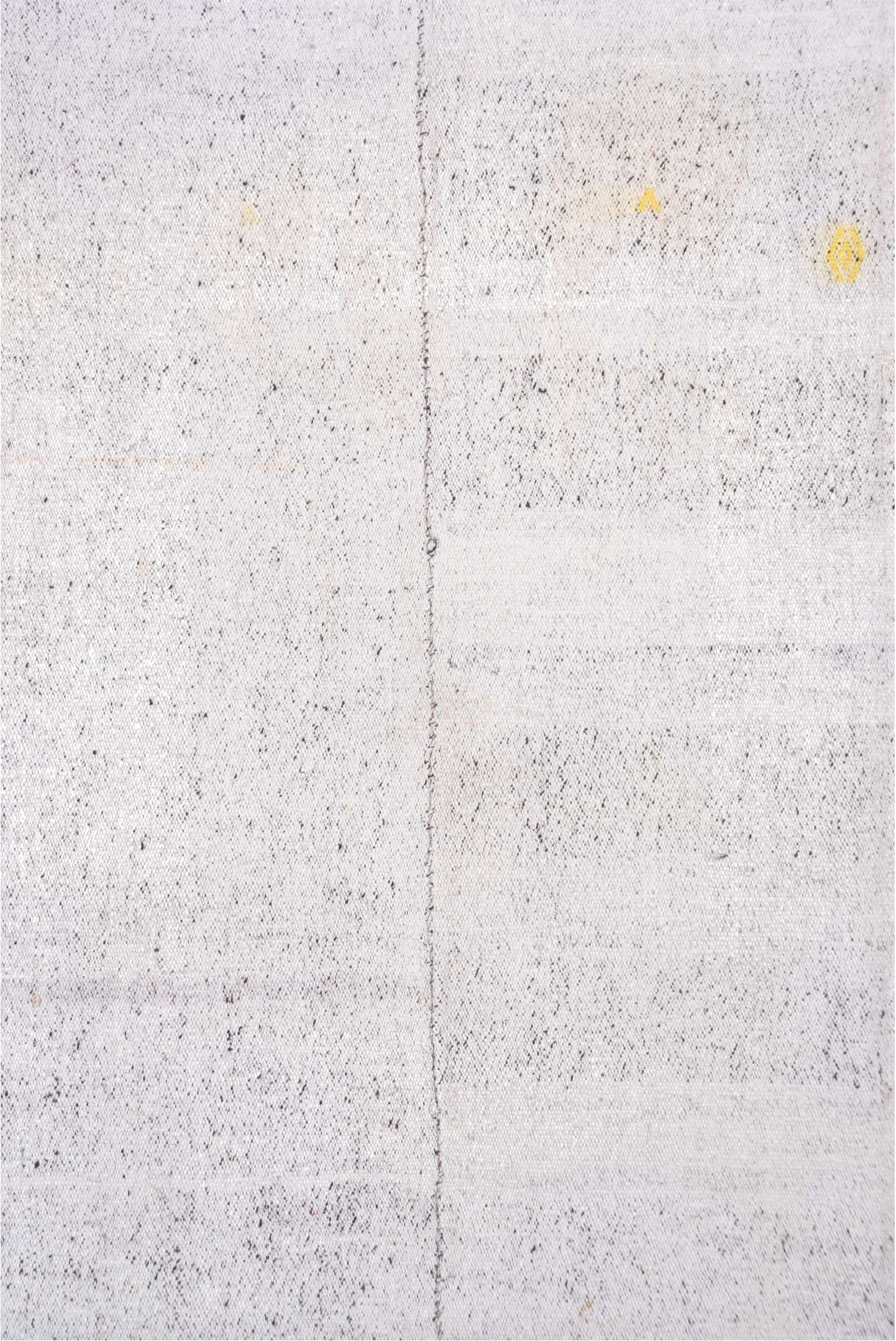 7' x 10' one-of-a-kind handmade vintage Flatweave large size rug. Color palette: brown, dark gray, gainsboro, gray