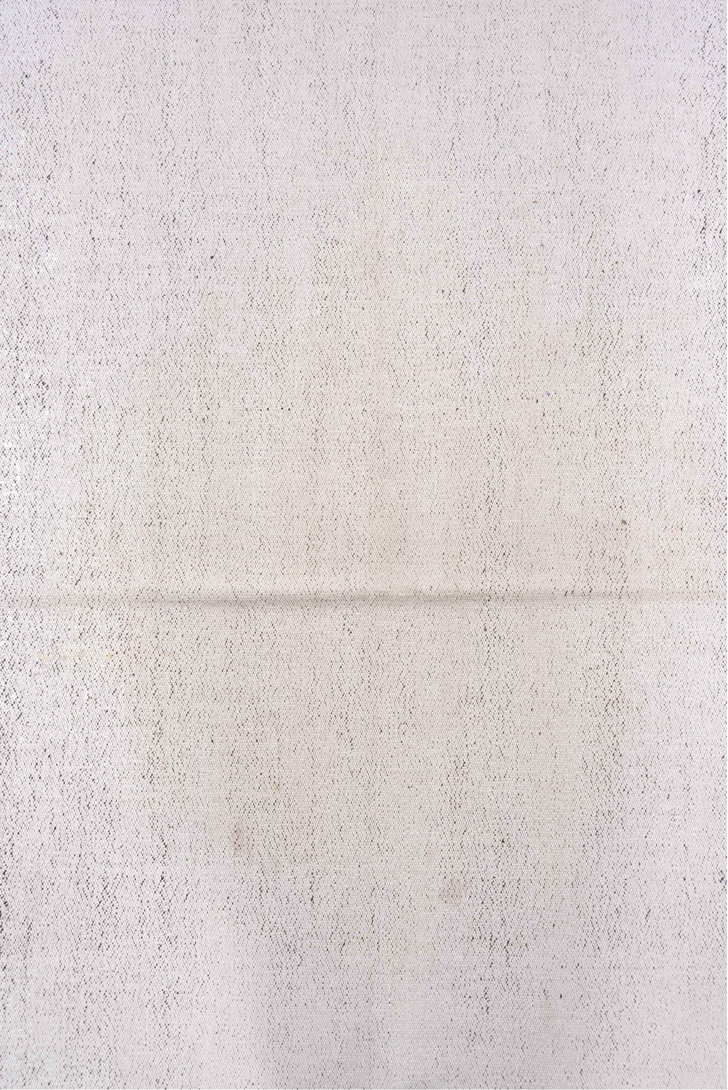 3' x 10' one-of-a-kind handmade vintage Flatweave runner rug. Color palette: dark gray, gainsboro, gray, lavender blush