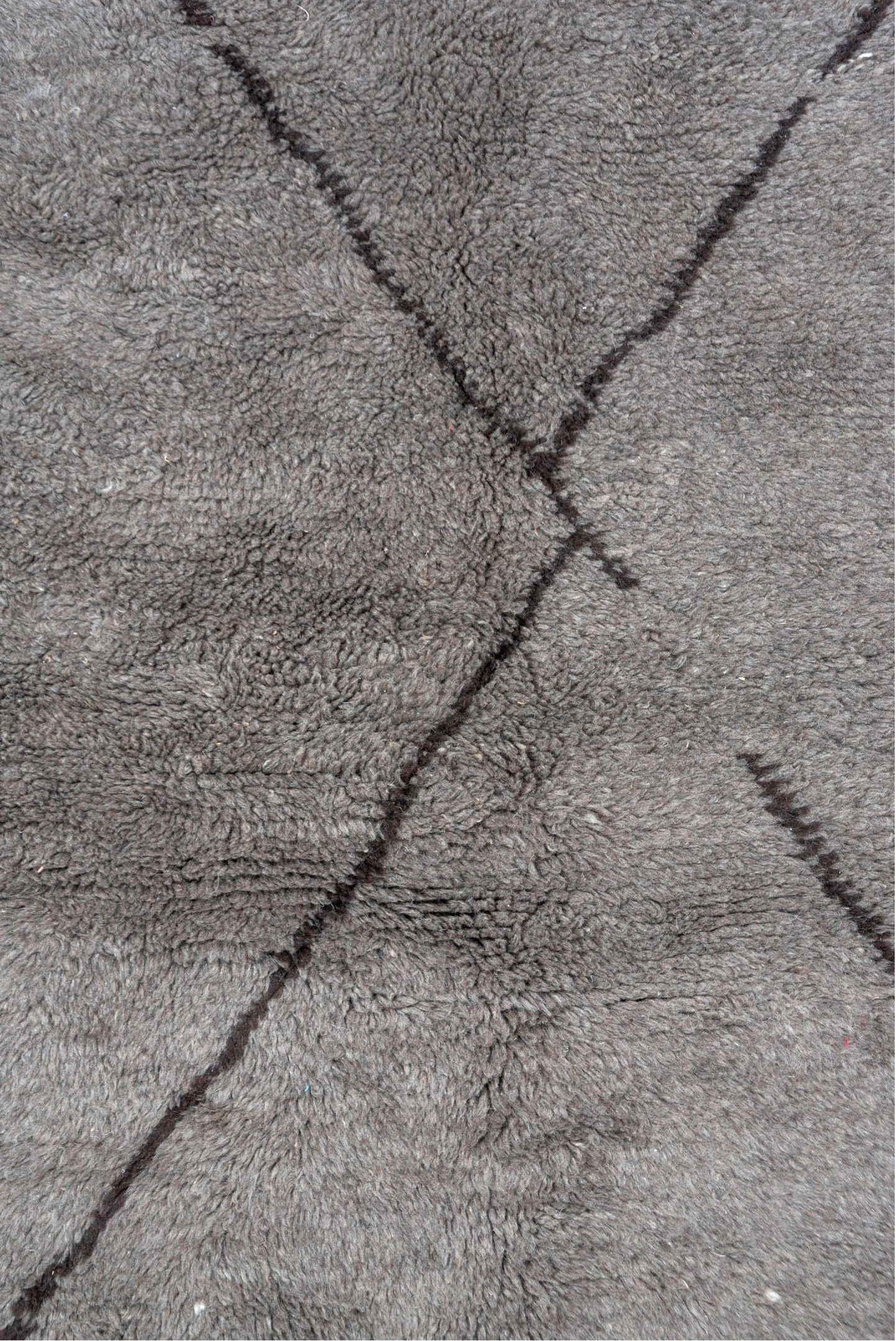 9' x 9' one-of-a-kind handmade vintage Moroccan rug. Color palette: gray, light gray, off-white, pink