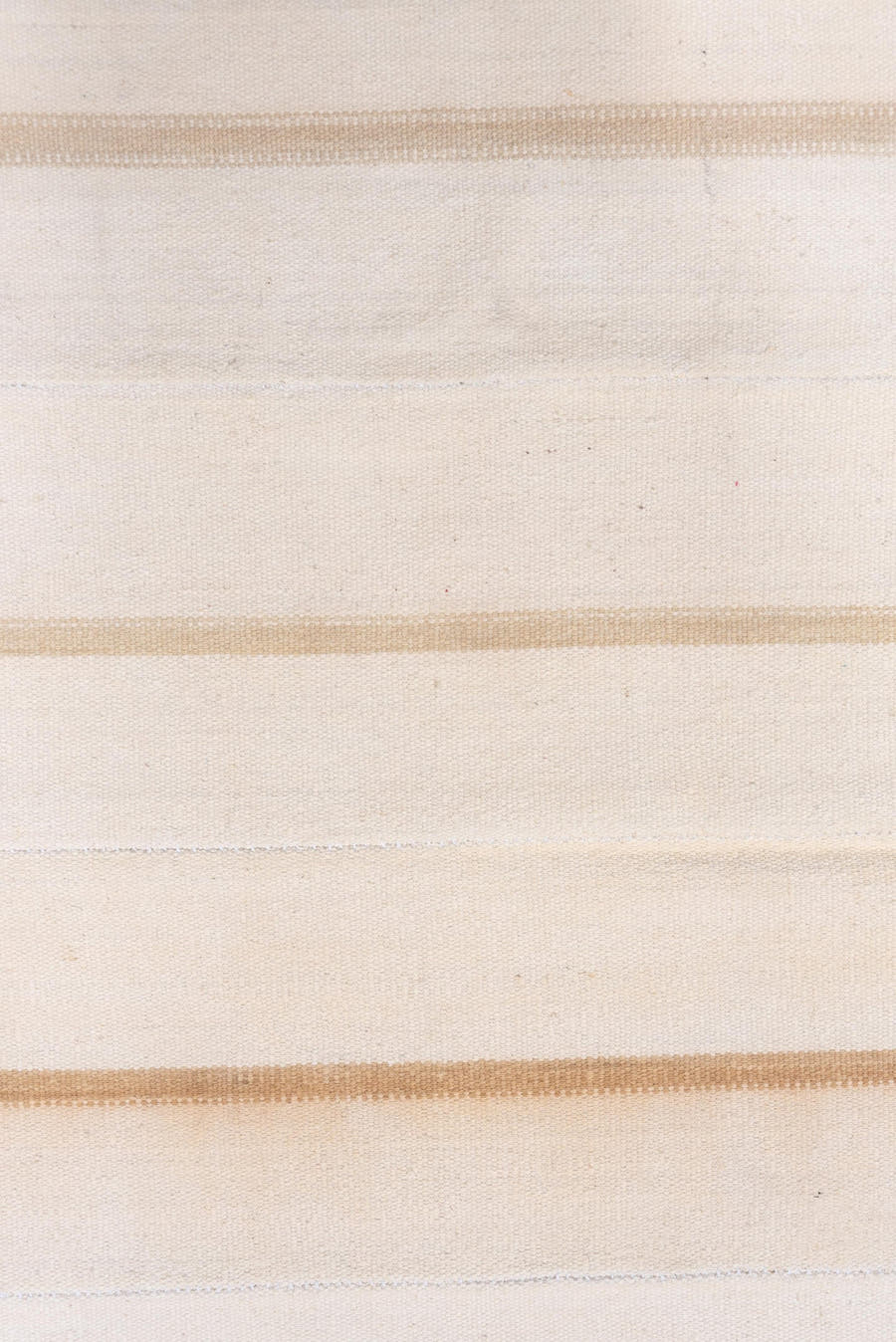 4' x 7' one-of-a-kind handmade vintage Flatweave rug. Color palette: ivory, cream, beige, taupe, gray