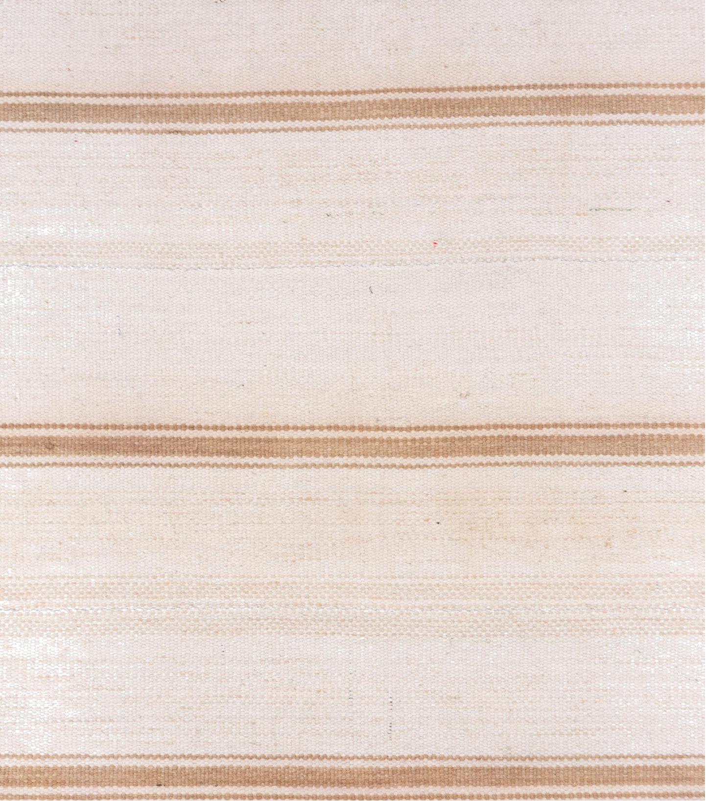 3' x 7' one-of-a-kind handmade vintage Flatweave rug. Color palette: brown, gainsboro, gray, light gray, linen, misty rose