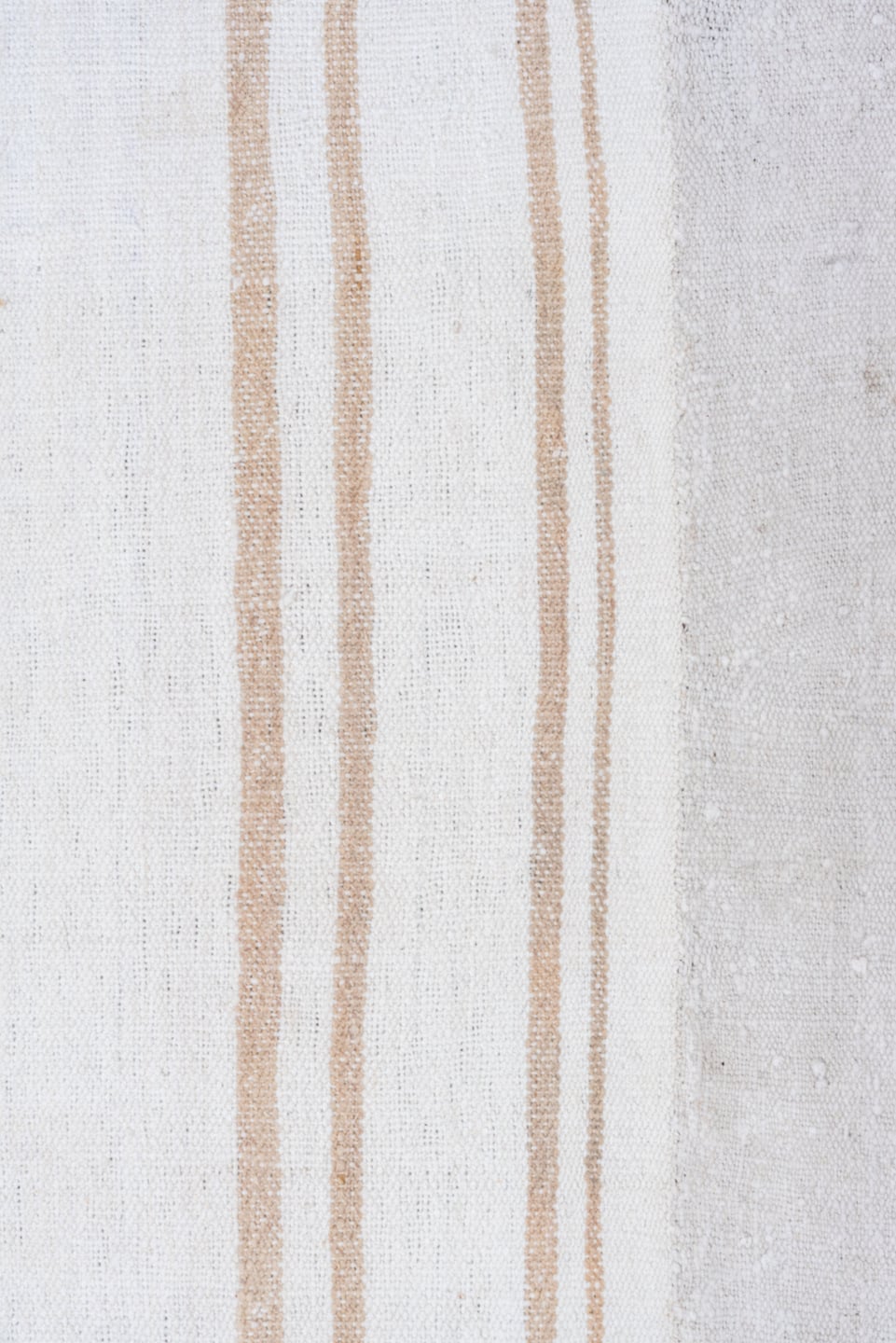 9' x 11' one-of-a-kind handmade antique Flatweave large size rug. Color palette: ivory, lavender, gold, cream, light gray