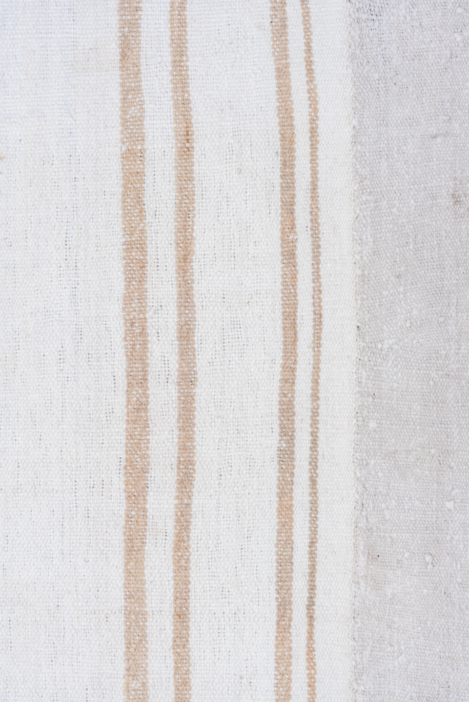 9' x 11' one-of-a-kind handmade antique Flatweave large size rug. Color palette: ivory, lavender, gold, cream, light gray