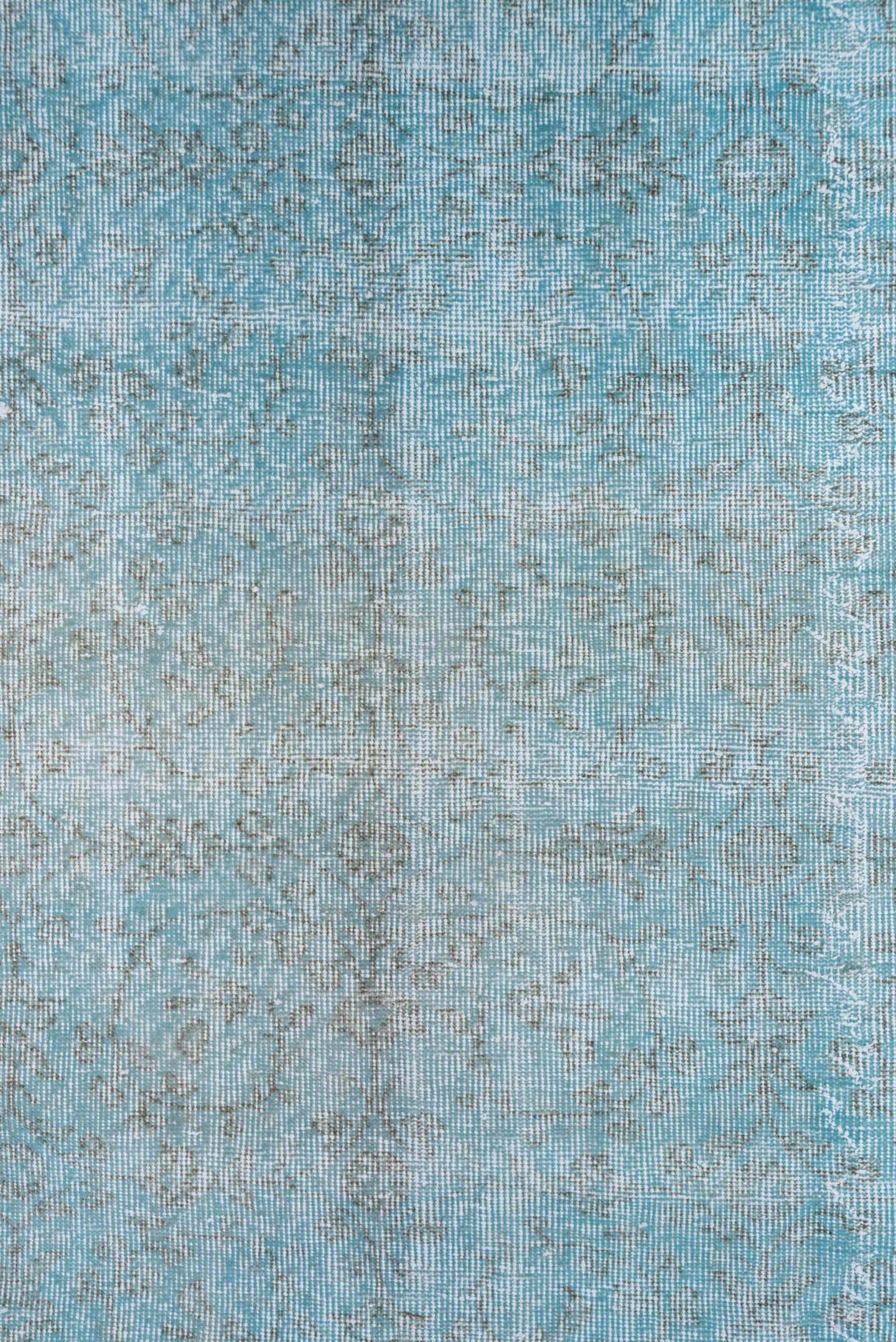 6' x 10' one-of-a-kind handmade vintage Sparta large size rug. Color palette: pale blue, ice blue, silver, ivory, light blue