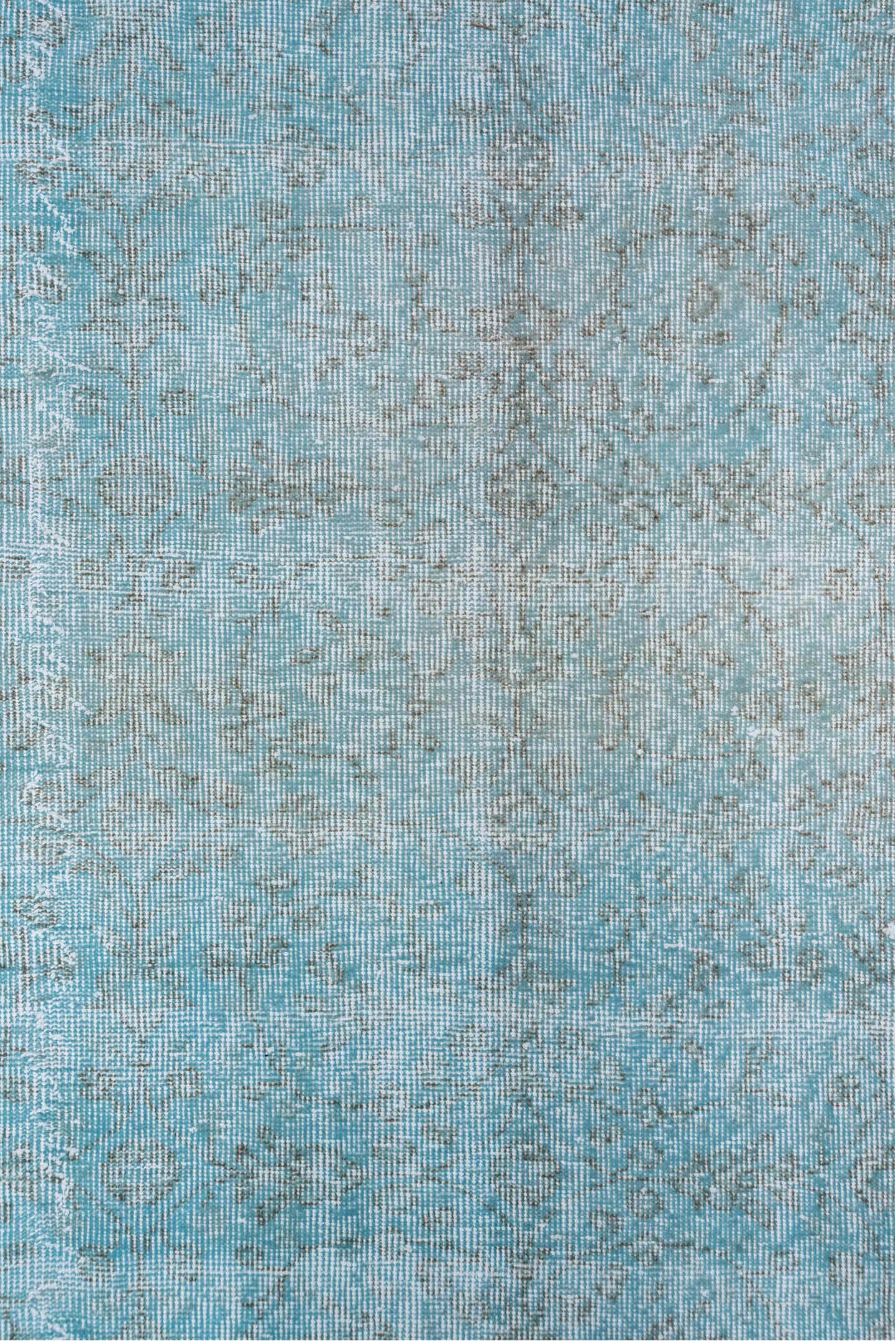 6' x 10' one-of-a-kind handmade vintage Sparta large size rug. Color palette: pale blue, ice blue, silver, ivory, light blue
