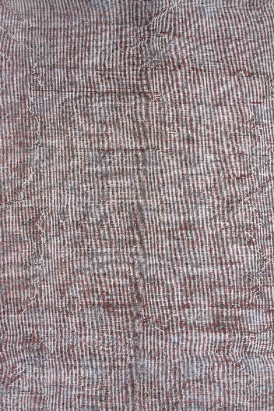 6' x 9' one-of-a-kind handmade vintage Overdyed medium size rug. Color palette: ivory, blush, taupe, rose, beige, pink, gray