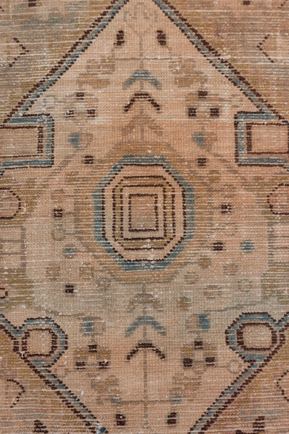 3' x 4' one-of-a-kind handmade antique Hamadan small size rug. Color palette: taupe, camel, ivory, slate, charcoal