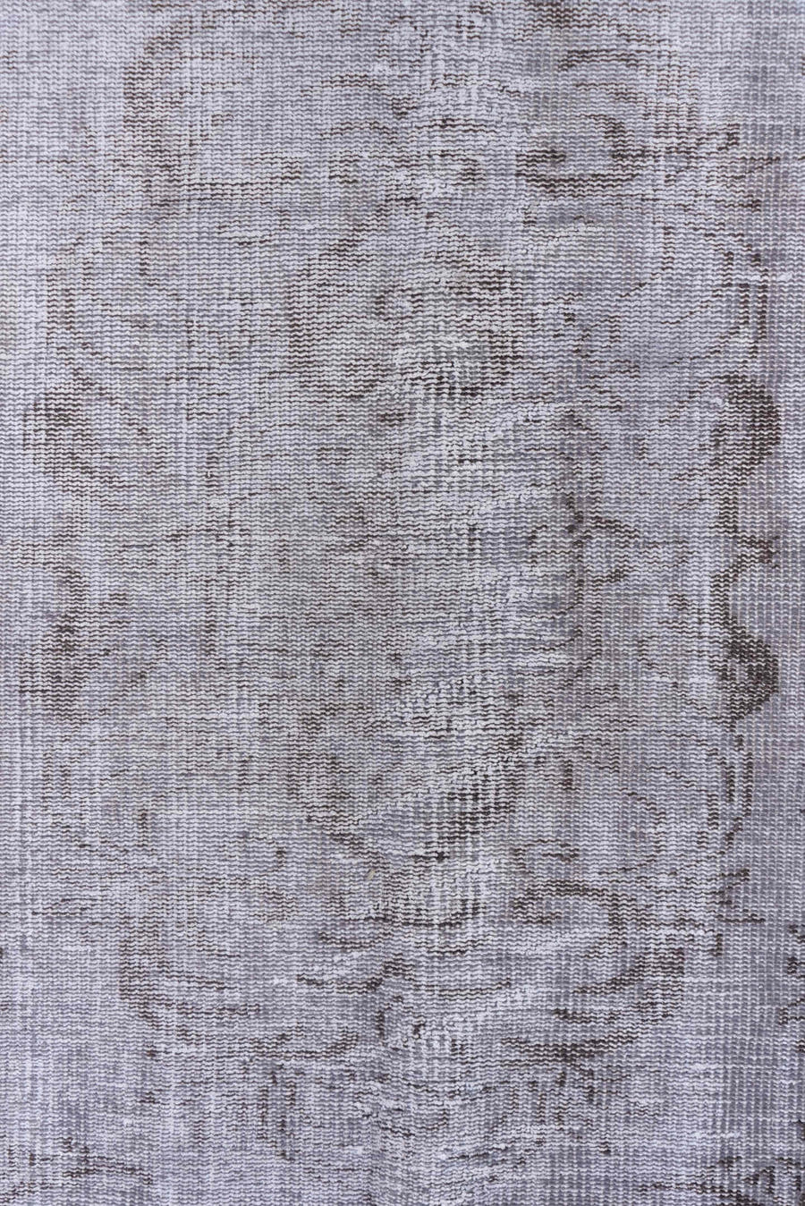 5' x 8' one-of-a-kind handmade vintage Overdyed medium size rug. Color palette: silver, gray, taupe, charcoal, ivory, beige