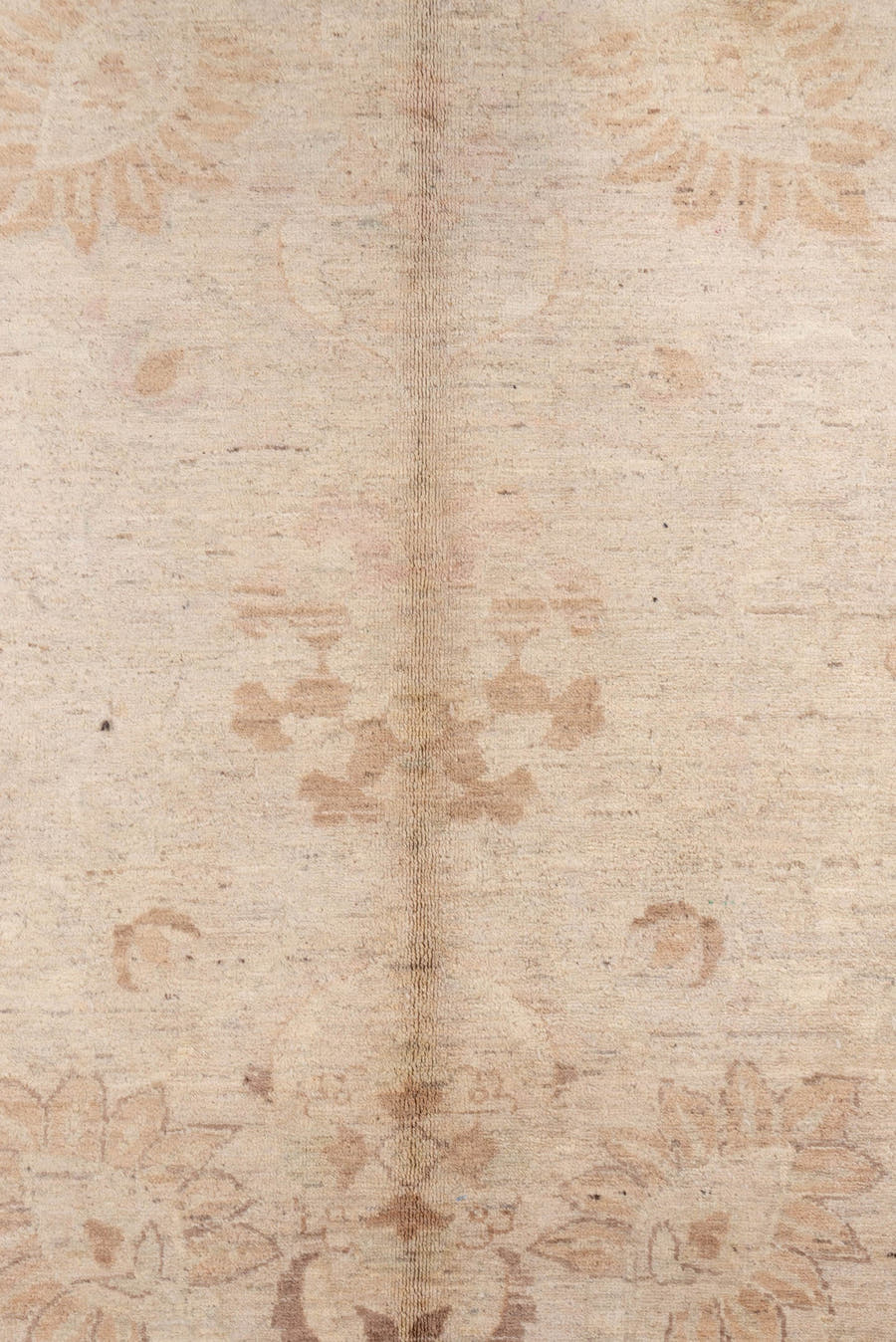10' x 14' one-of-a-kind handmade vintage Tabriz large size rug. Color palette: ivory, beige, taupe, blush, camel, sage, gray