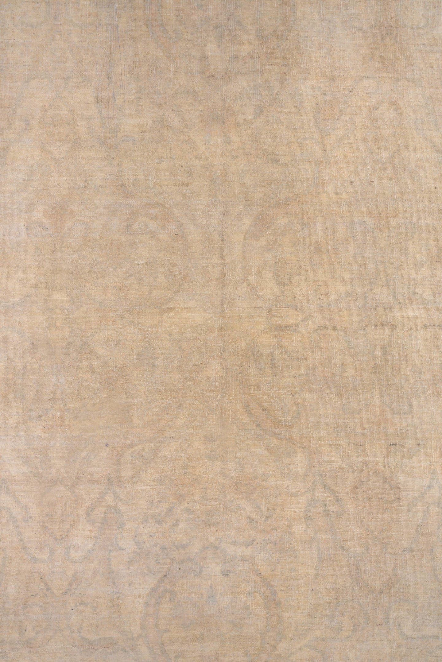 9' x 12' one-of-a-kind handmade vintage Sivas large size rug. Color palette: ivory, taupe, light gray, beige, sand, gray