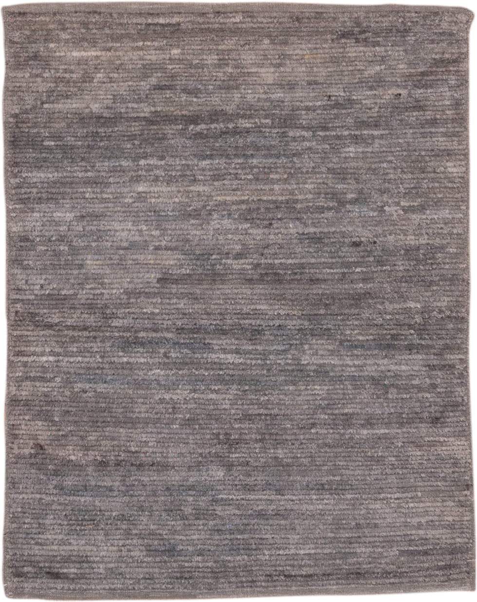 3' x 4' one-of-a-kind handmade vintage Tulu small size rug. Color palette: taupe, gray, charcoal, greige, beige, black