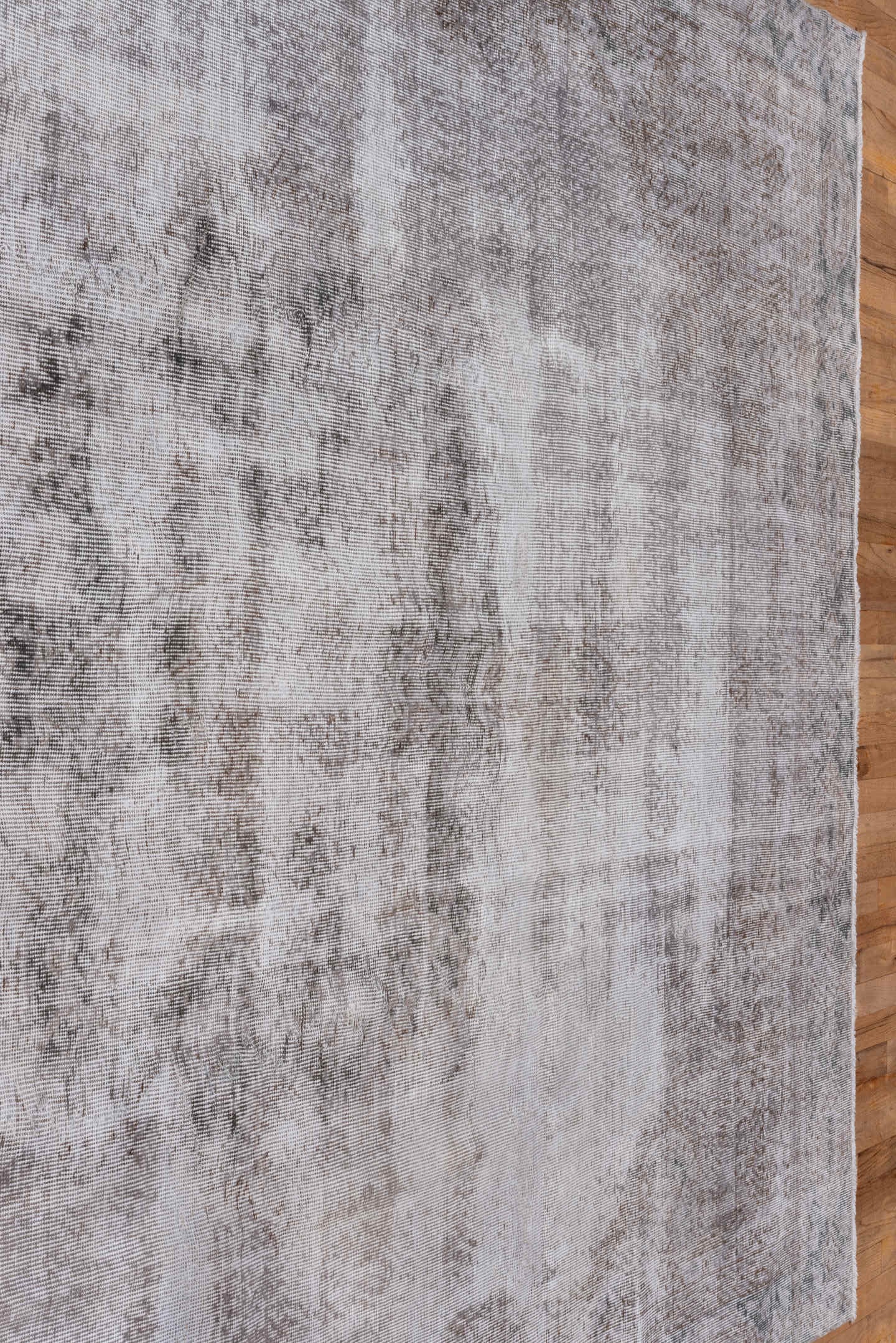 7' x 10' one-of-a-kind handmade antique Sparta large size rug. Color palette: ivory, taupe, stone, gray, greige, beige