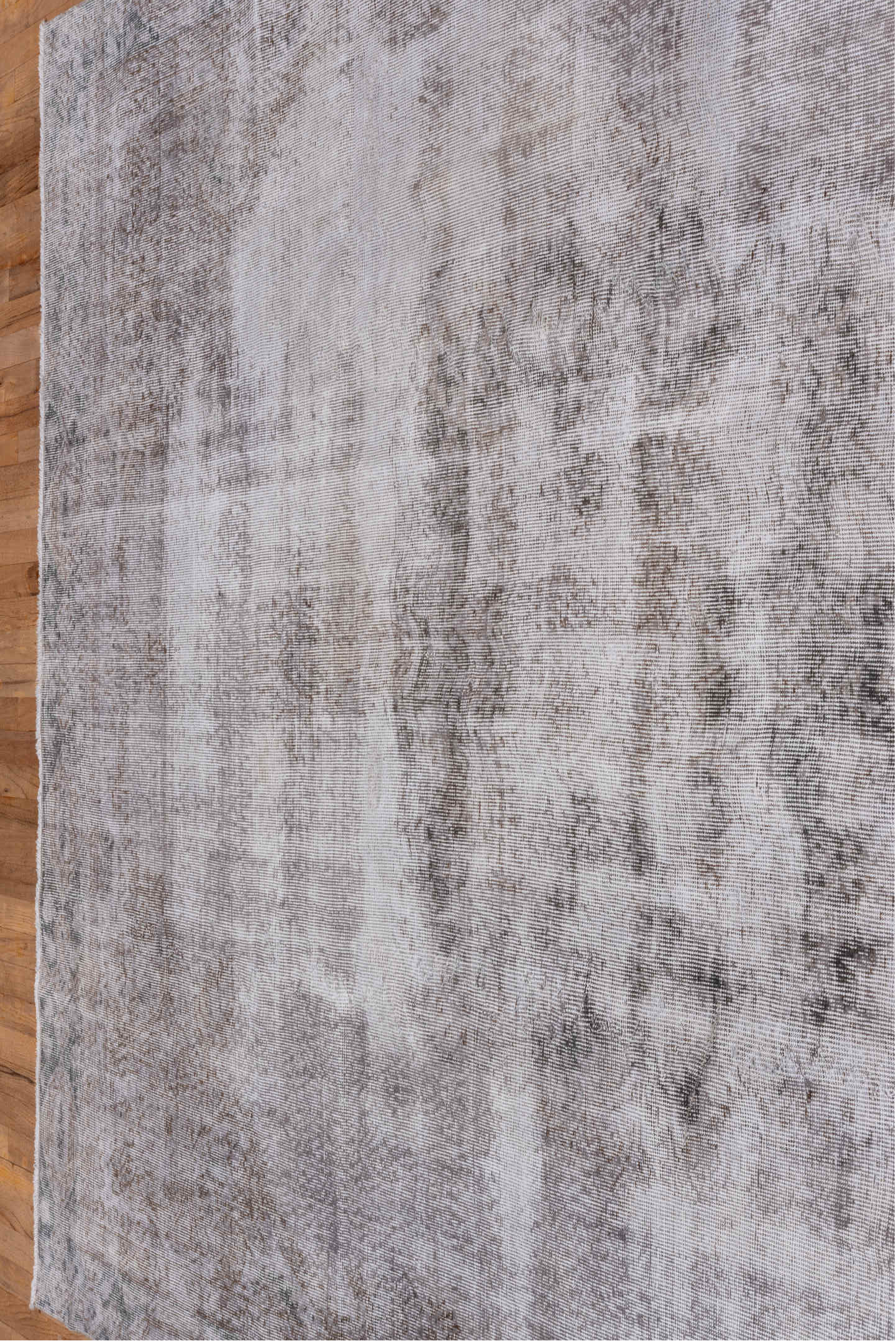 7' x 10' one-of-a-kind handmade antique Sparta large size rug. Color palette: ivory, taupe, stone, gray, greige, beige