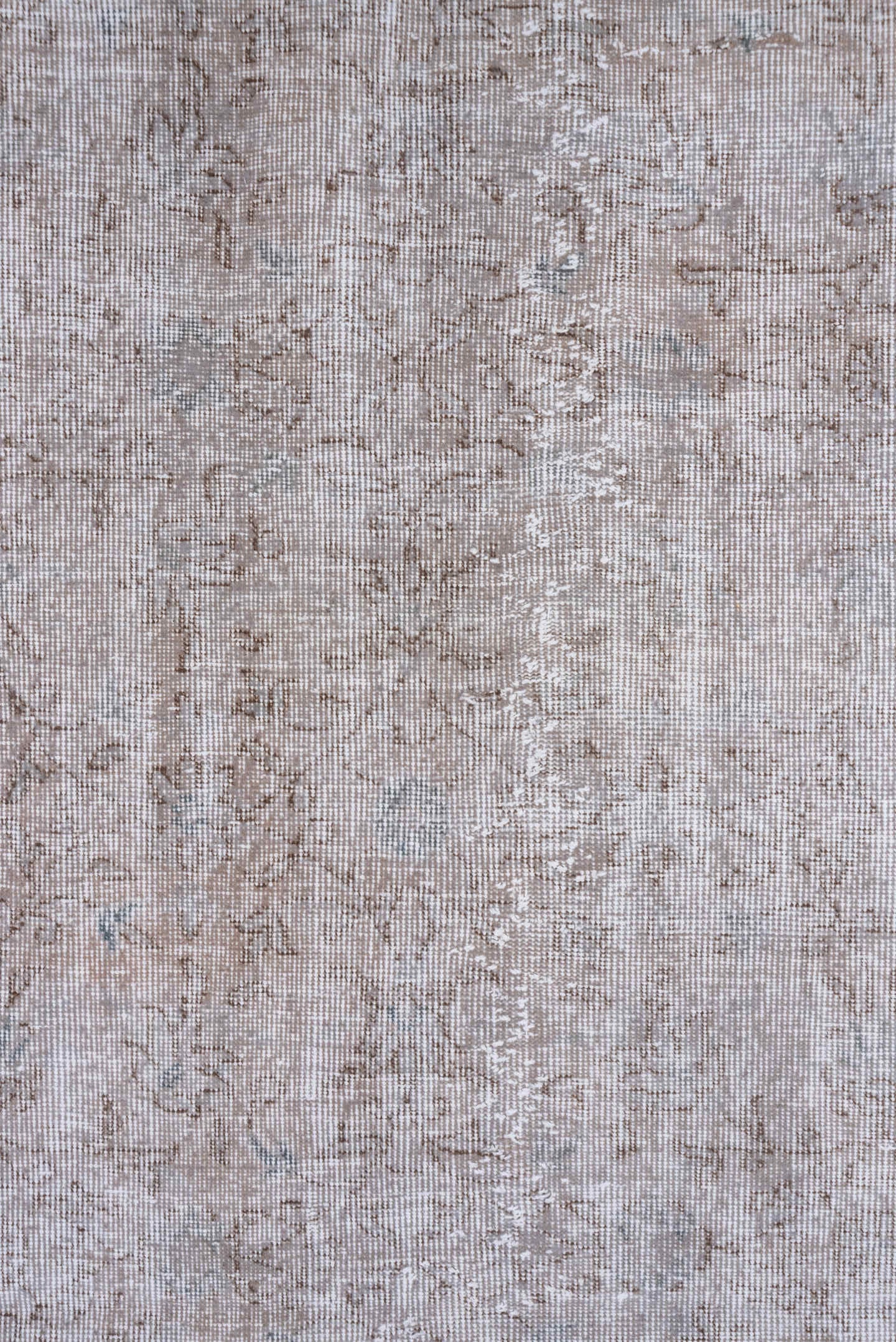 6' x 10' one-of-a-kind handmade vintage Sparta large size rug. Color palette: ivory, taupe, beige, stone, light gray, gray