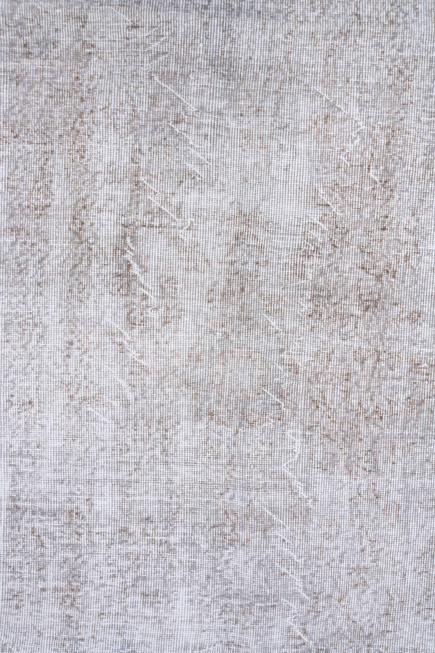 8' x 11' one-of-a-kind handmade vintage Sparta large size rug. Color palette: ivory, taupe, greige, stone, light gray, beige