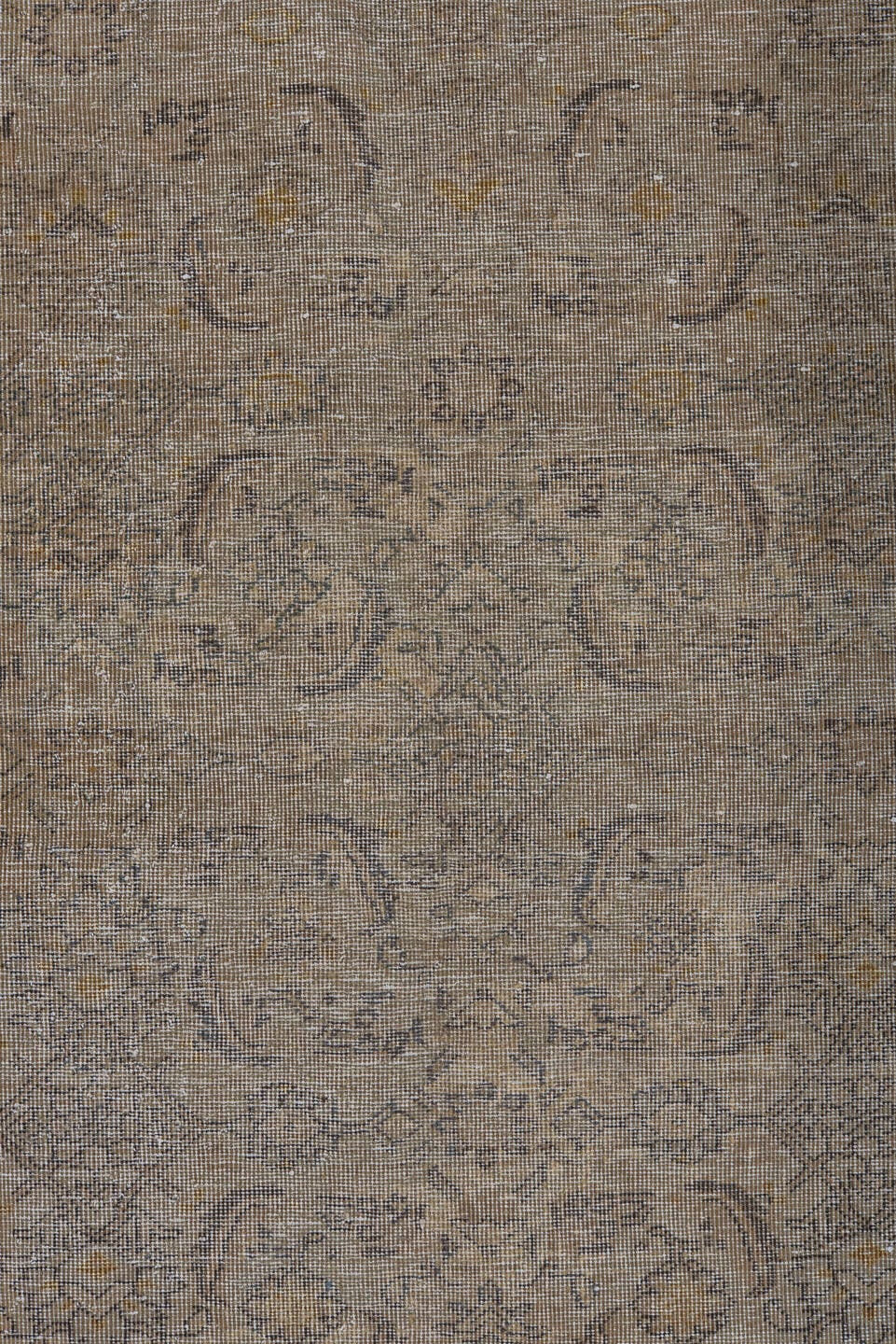 4' x 12' one-of-a-kind handmade antique Sivas runner rug. Color palette: taupe, beige, ivory, gold, slate, camel, brown
